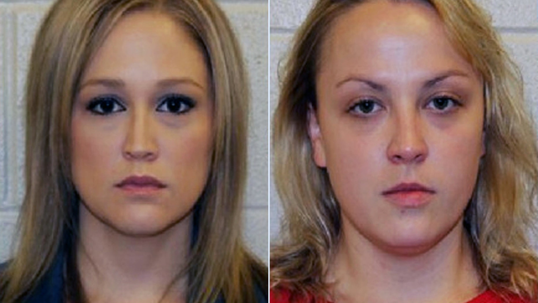 Shelley Dufresne, left, 32, and Rachel Respess, 24, were arrested after allegedly having a threesome with a student.