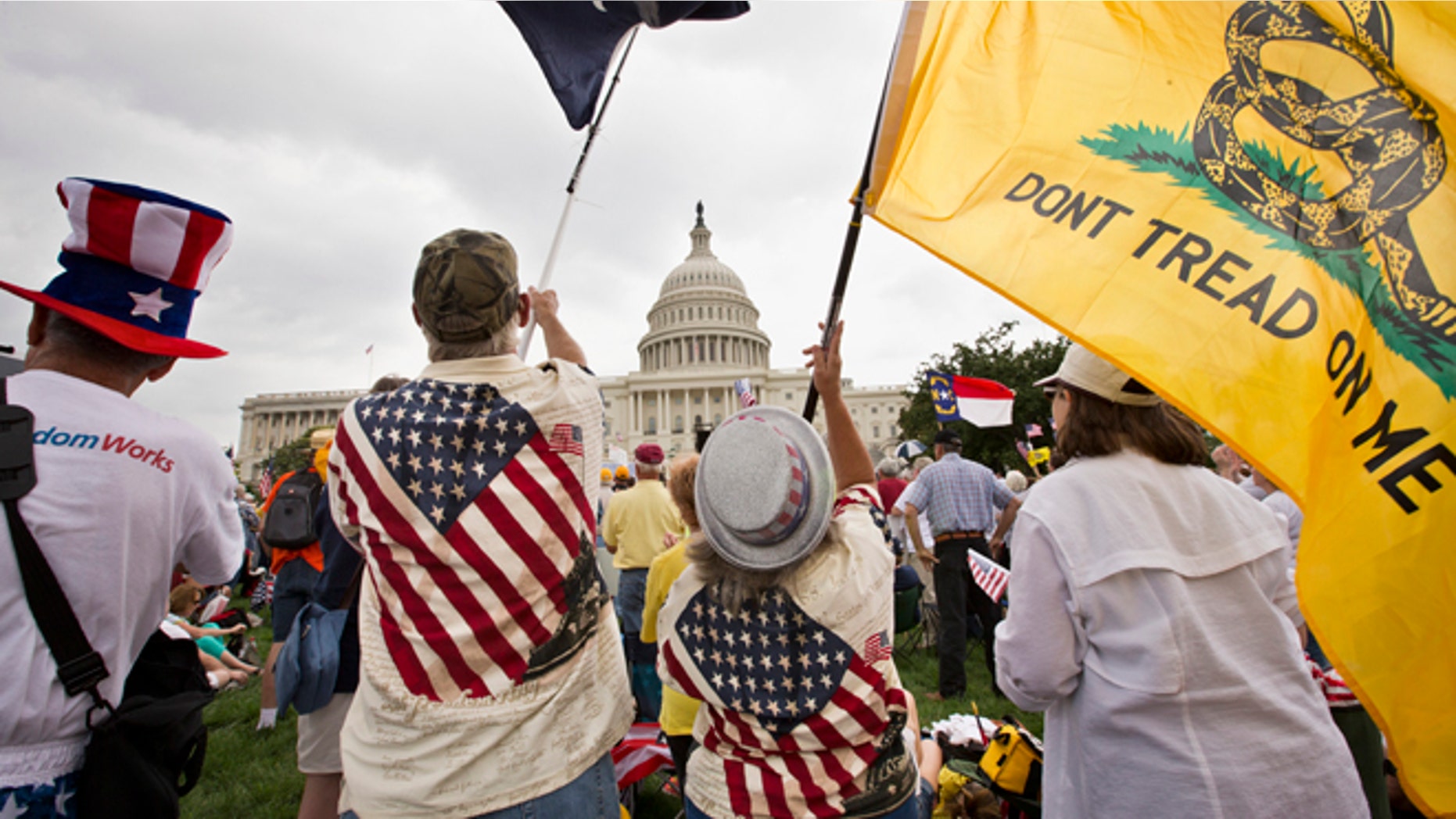 June 19, 2013: Tea Party activists attend a rally on the grounds of the Capitol in Washington.