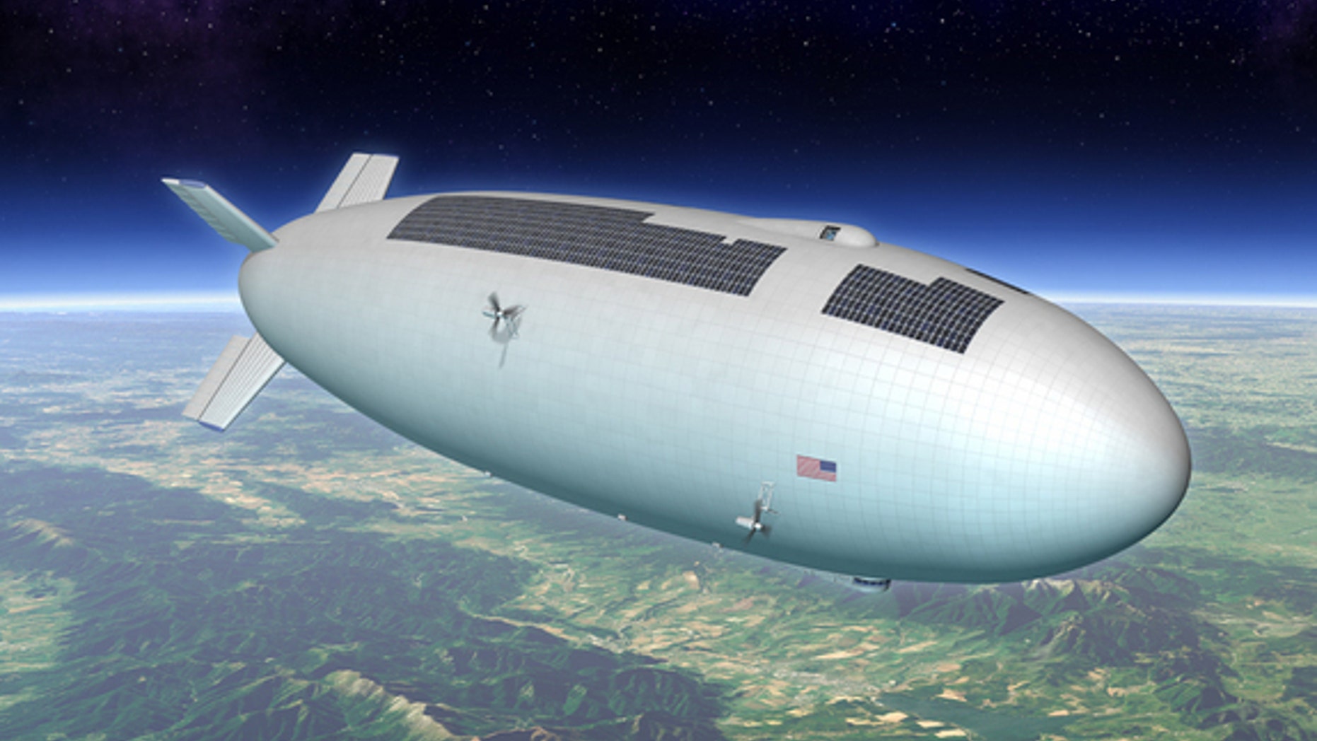 This artist's conception of a high-altitude airship is one of many possible models that could come from an airship design challenge.