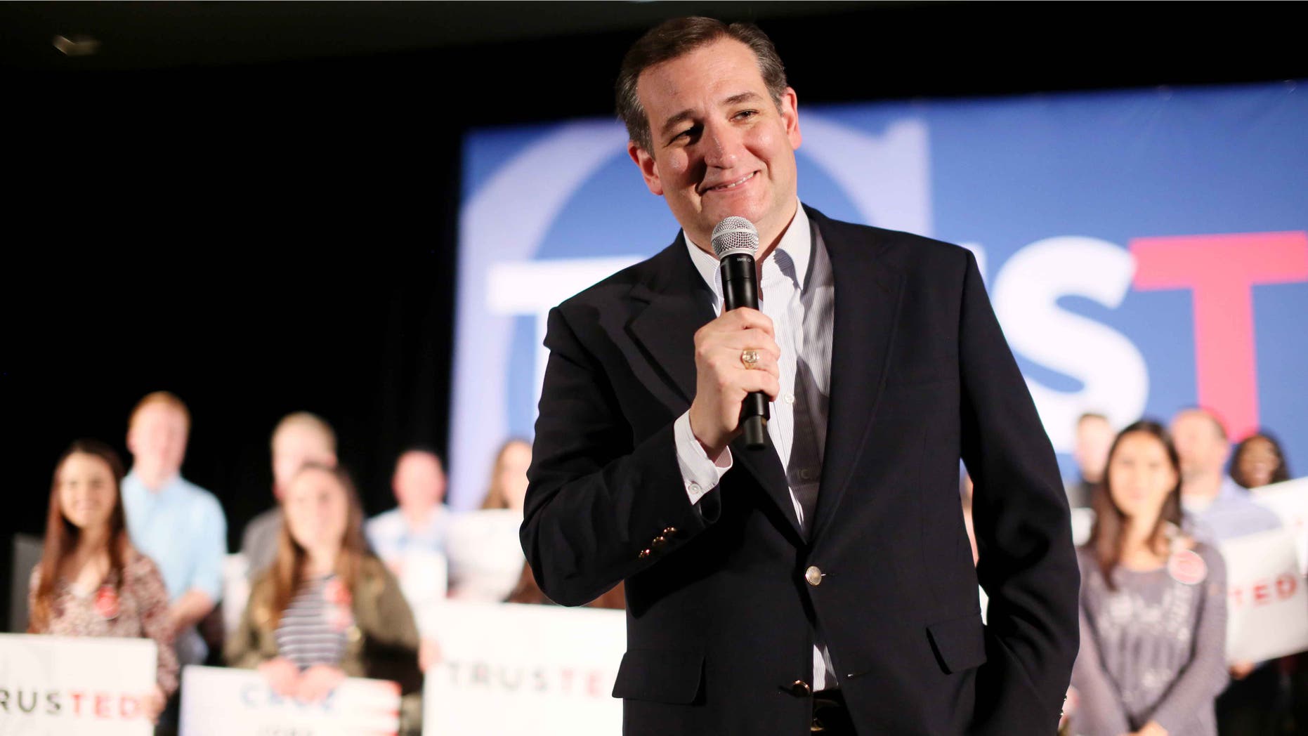 Republican candidate Ted Cruz on Monday, April 11, 2016, in San Diego.
