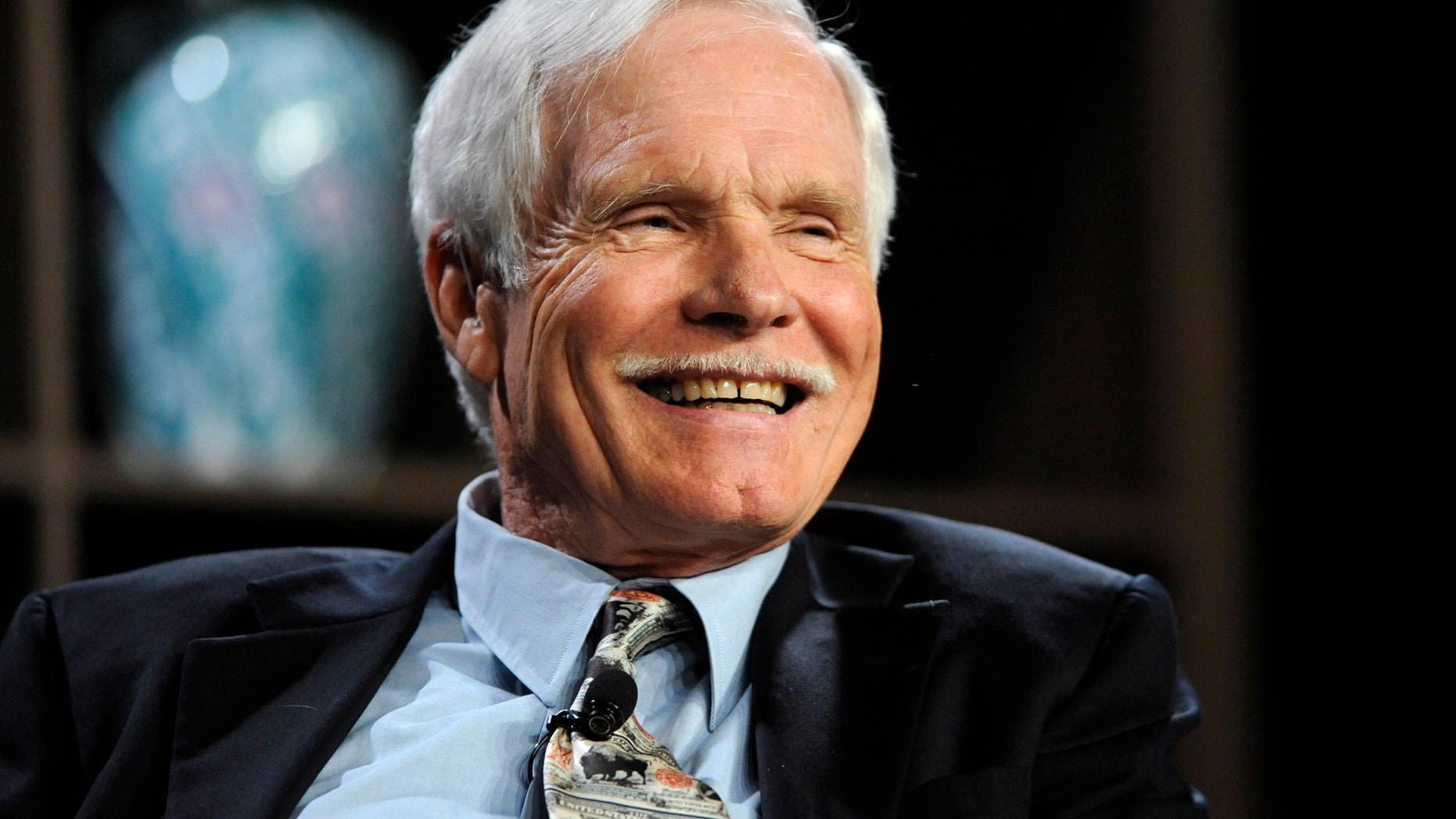 Turner Enterprises Inc. Chairman Ted Turner participates in the "Ted Turner and T. Boone Pickens on America's Energy Future" panel at the 2010 Milken Institute Global Conference in Beverly Hills, California April 26, 2010. REUTERS/Phil McCarten (UNITED STATES - Tags: BUSINESS MEDIA ENERGY) - RTXS6RO