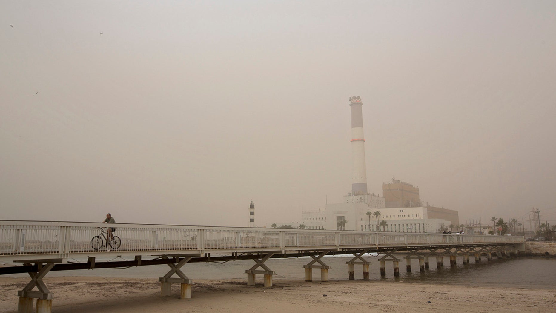 A Tel Aviv power plant in November.