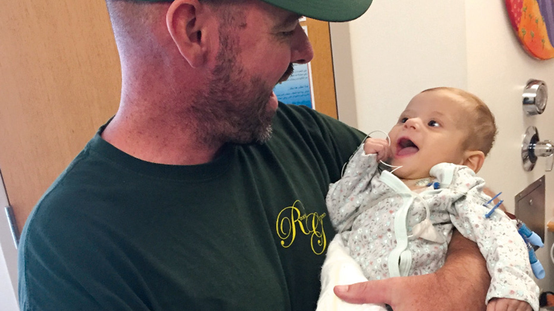 Sloan St. James meets Lt. Steven Tenney for the first time after he volunteered to be her liver donor.