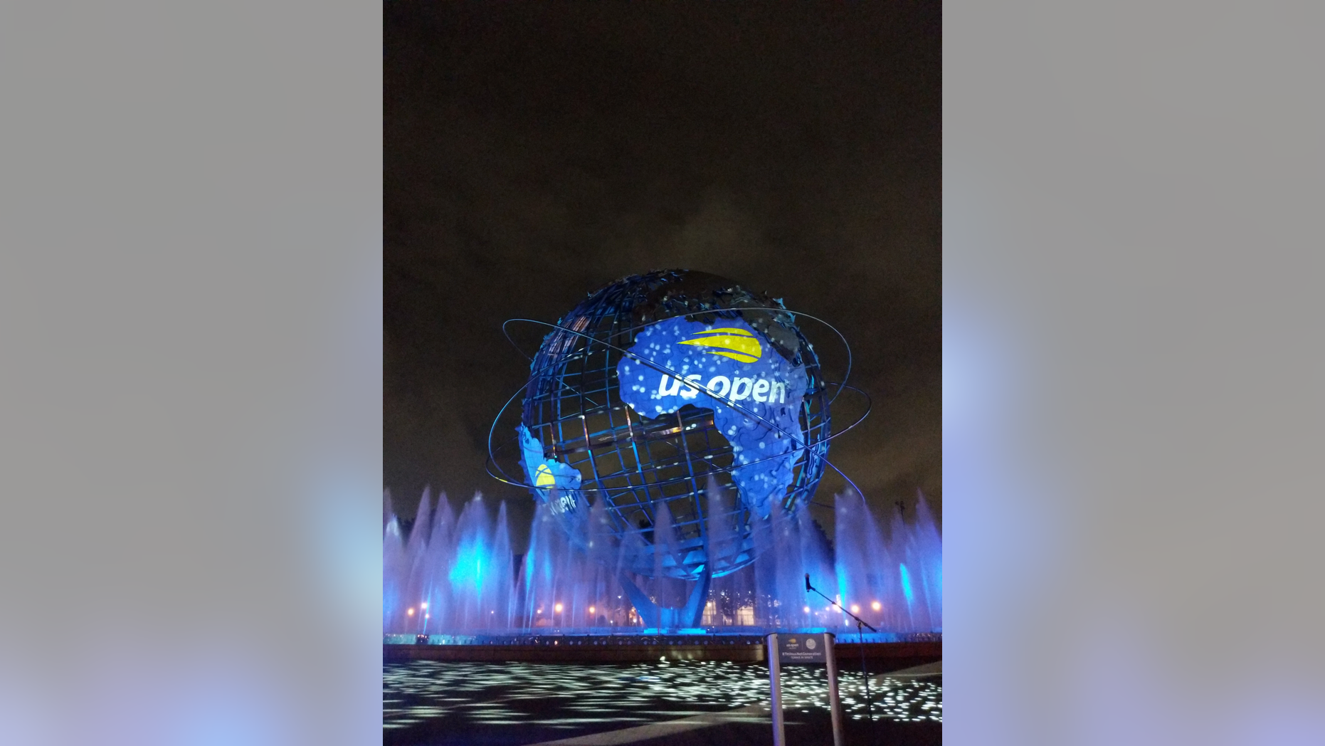 Last night (Aug. 21, 2018), the first tennis match in space was projected onto the Unisphere, which stood as the centerpiece for the 1964-1965 World's Fair in Queens, New York.