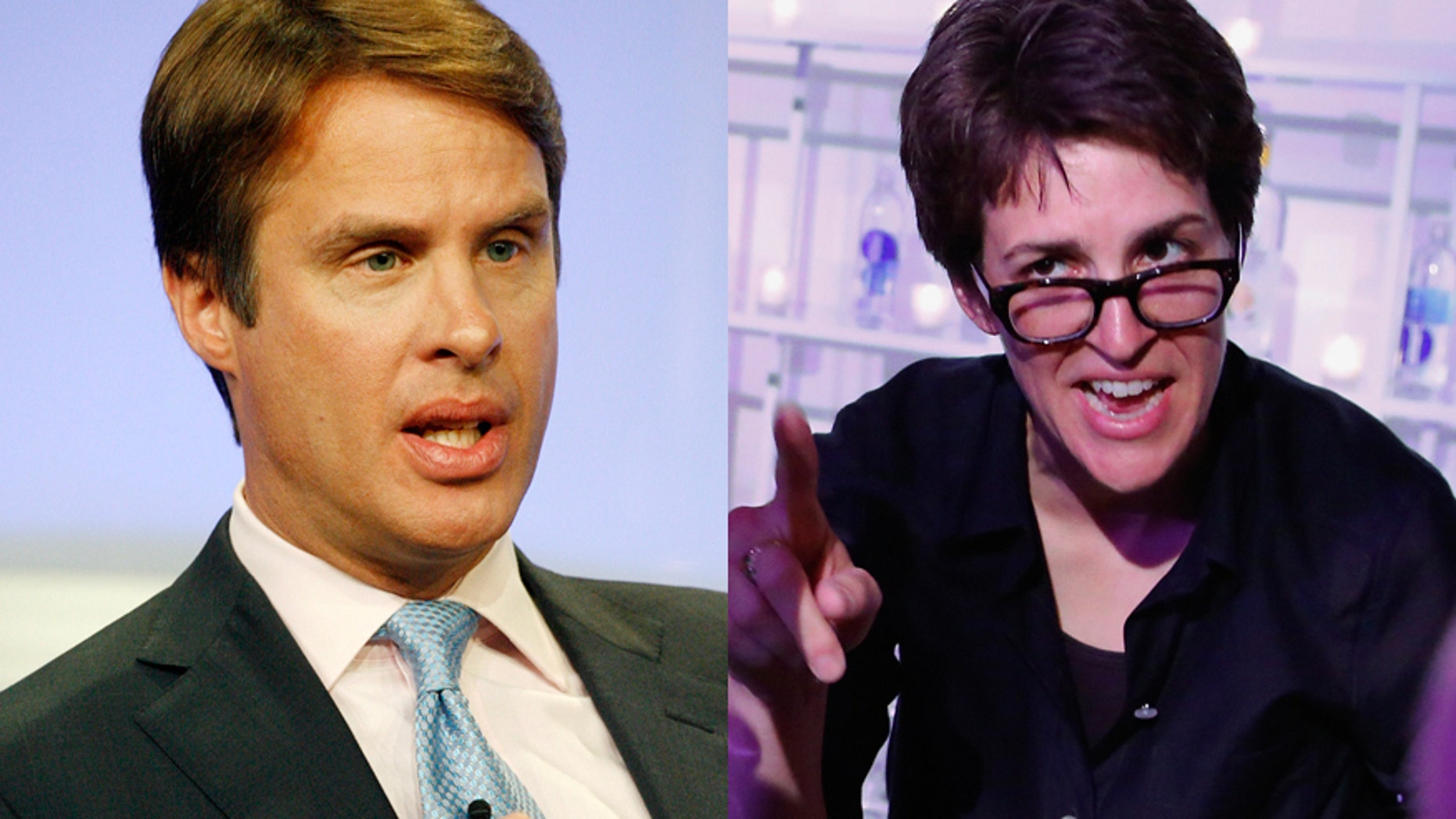 Terry Moran (left) and Rachel Maddow.