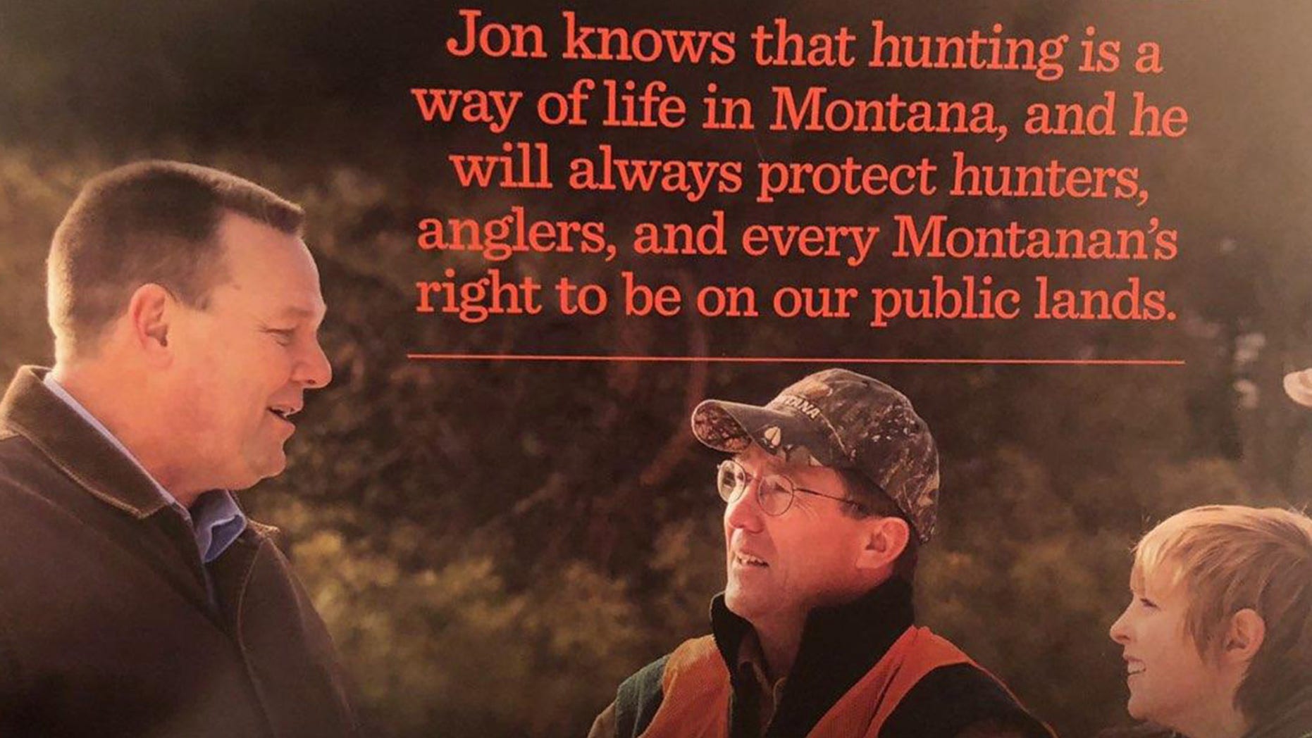 Montana Sen. Jon Tester has campaigned as a hunting proponent, sending out mailers to voters that show him with his gun.