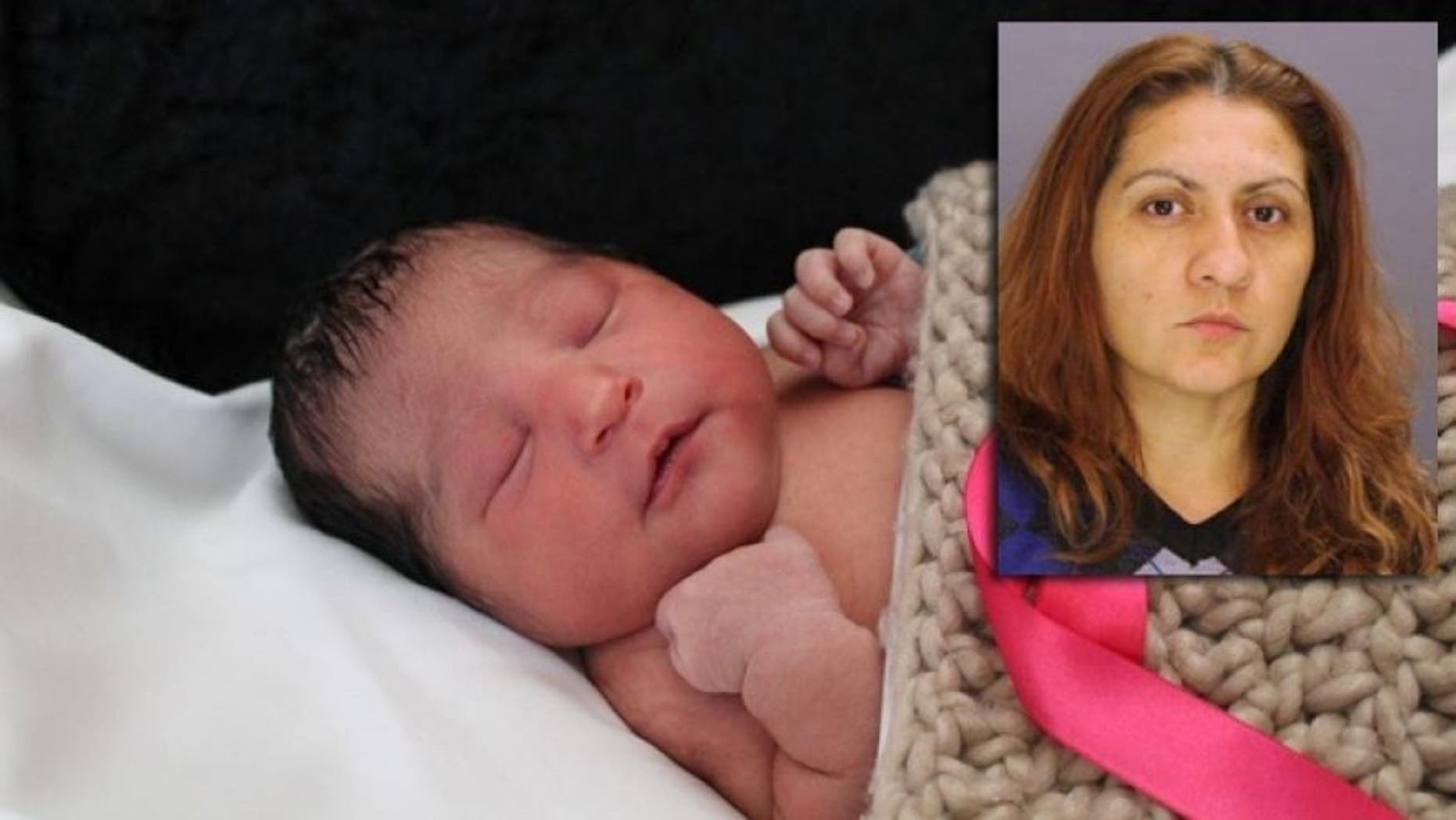 Baby Sophia Victoria Gonzalez Abarca, who went missing after her mother was shot to death, and Yesenia Sesma (inset) who was convicted of killing Sophia's 27-year-old mother, Laura Abarca-Nogueda, and taking the child to Texas.