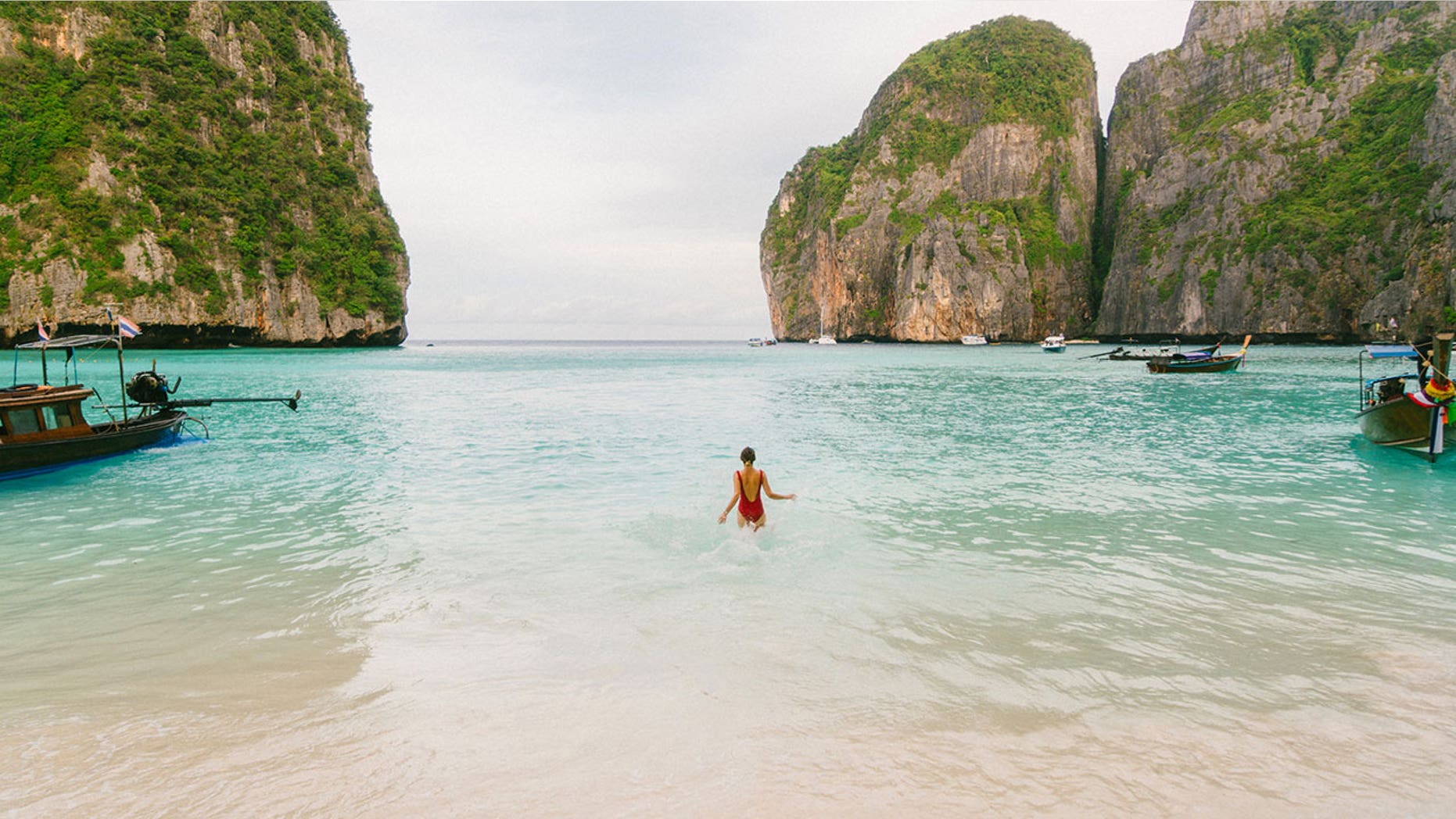 The Phi Phi islands have been popular with tourists since they were featured in Danny Boyle’s 2000 film "The Beach," but authorities say visitors are contributing to the damage of the coral reefs.