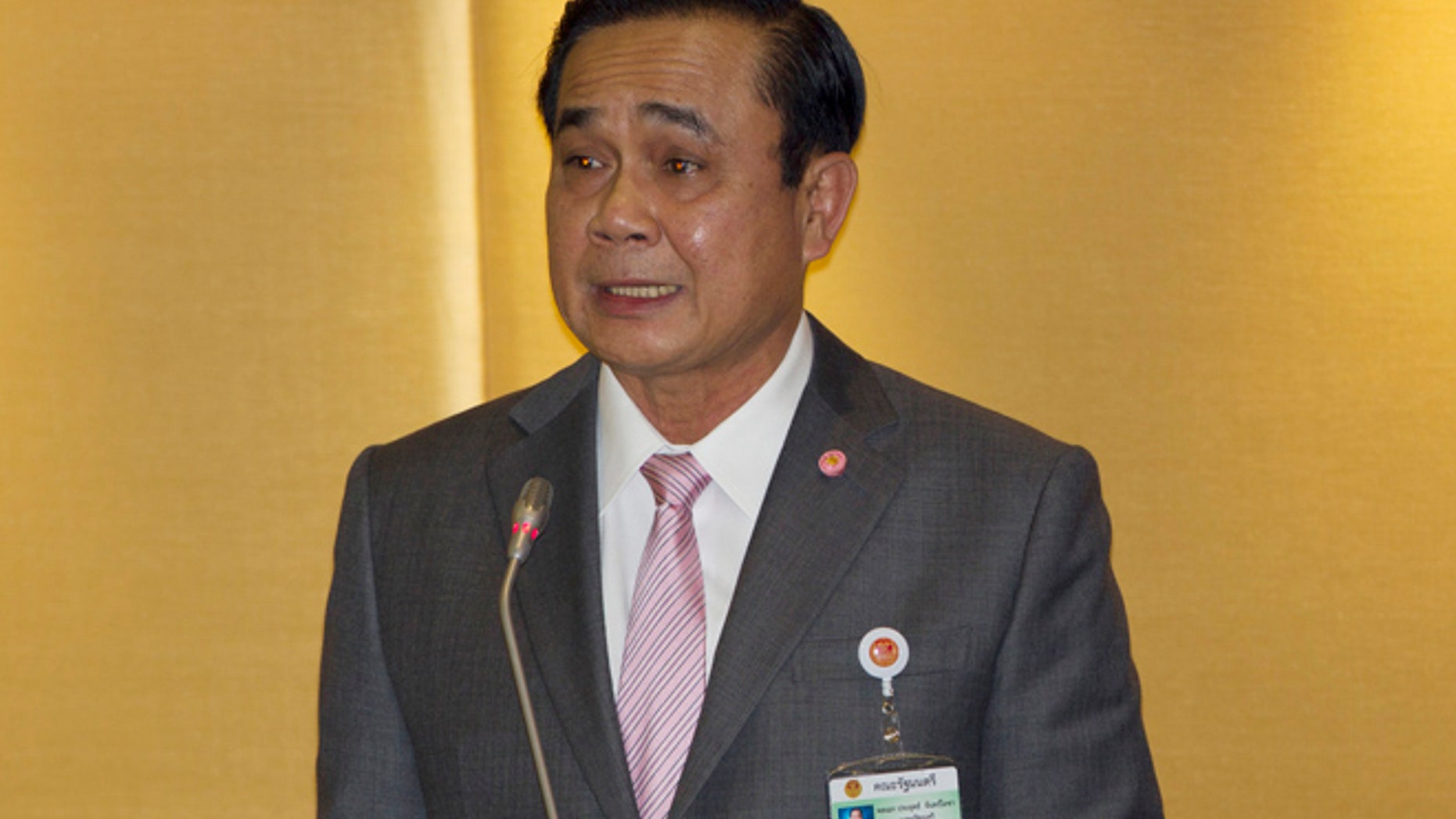 Thailand's PM Prayuth Chan-ocha in Bangkok, Thailand. Thailand's prime minister has some advice for his country's young women - don't dress too revealingly, or you will be shunned like a piece of toffee without its wrapper.