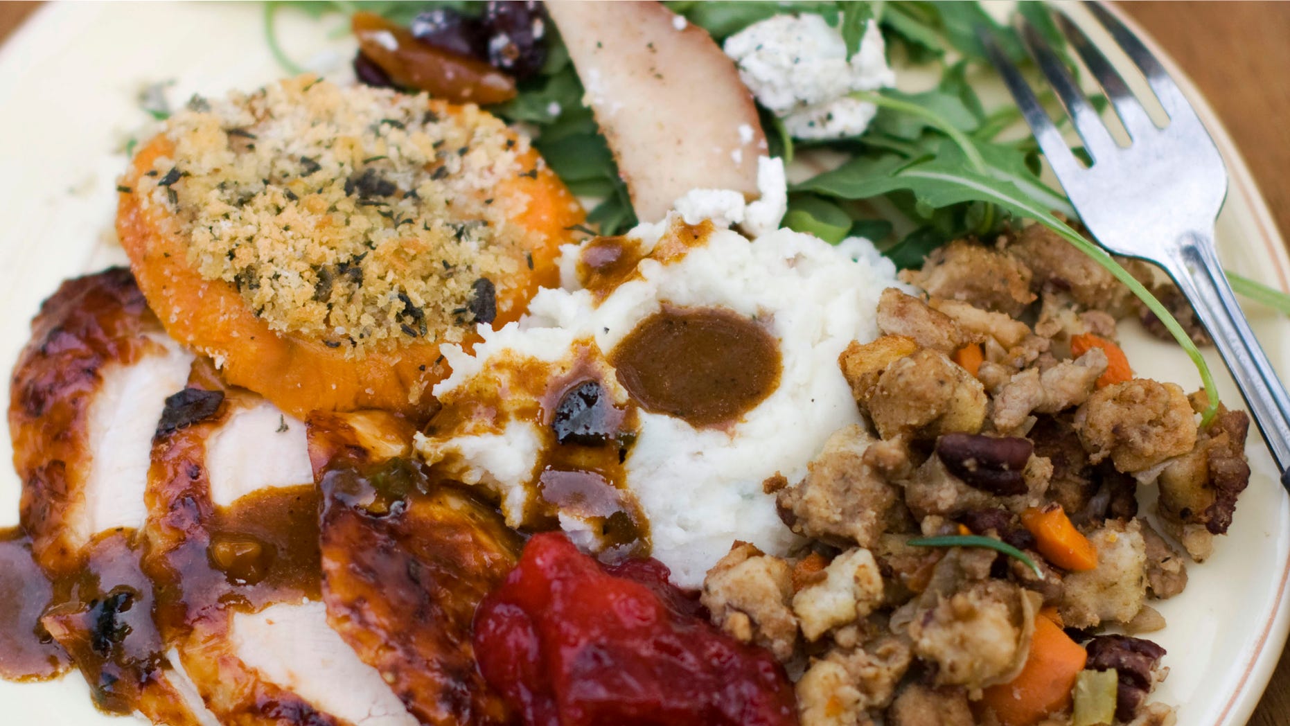 Oct. 8, 2012: Thanksgiving dinner plate.