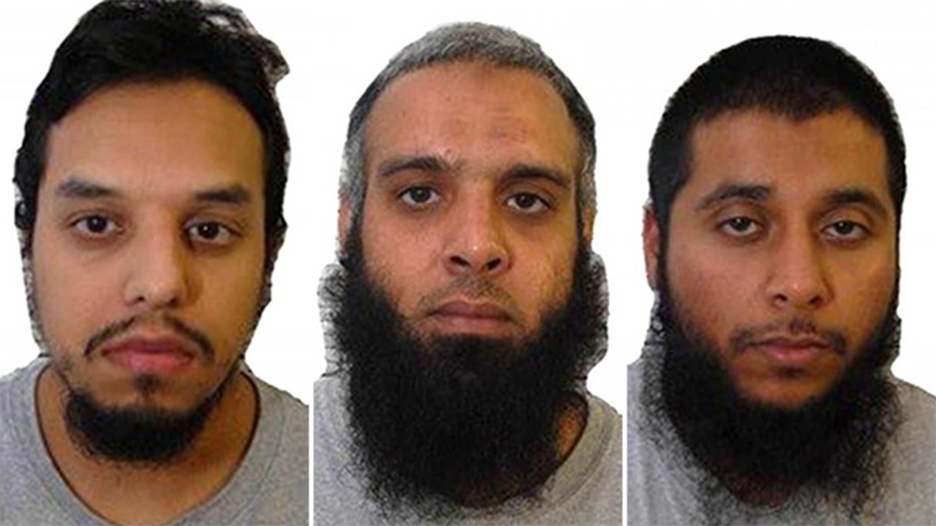 Mohibur Rahman, left, Naweed Ali and Khobaib Hussain were convicted of plotting a terror attack.
