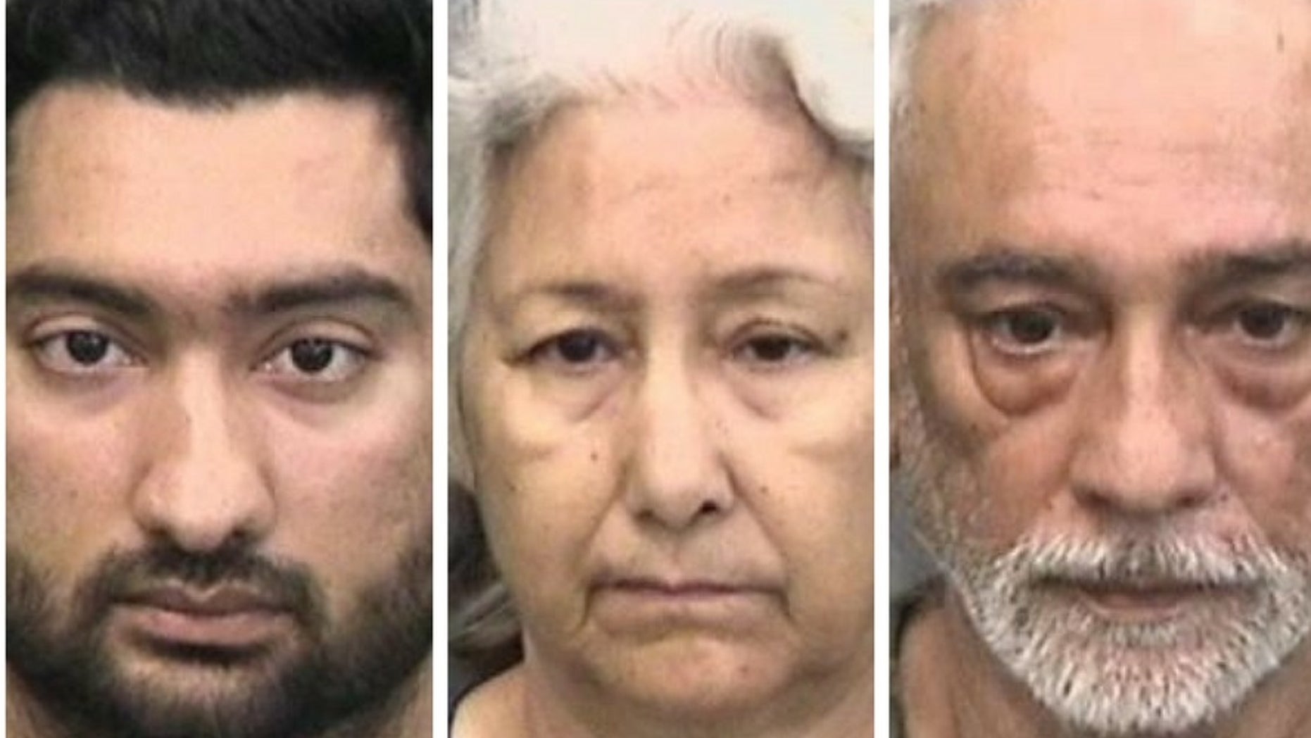 Devbir Kalsi, 33, and his parents Bhupinder Kalsi, 61, and Jasbir Kalsi, 67, were arrested for assaulting Devbir’s wife, Silky Gaind, 33, Saturday, in Riverview, Fla.