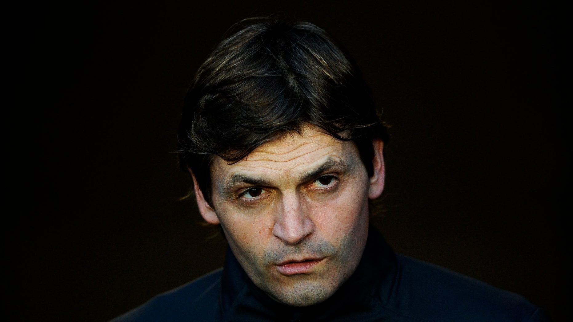 BARCELONA, SPAIN - MAY 02: Coach Assistant Tito Vilanova of FC Barcelona looks on from the tunnel prior to the La Liga match between FC Barcelona and Malaga CF at Camp Nou Stadium on May 2, 2012 in Barcelona, Spain. Tito Vilanova will be the FC Barcelona head coach next season. FC Barcelona won 4-1. (Photo by David Ramos/Getty Images)