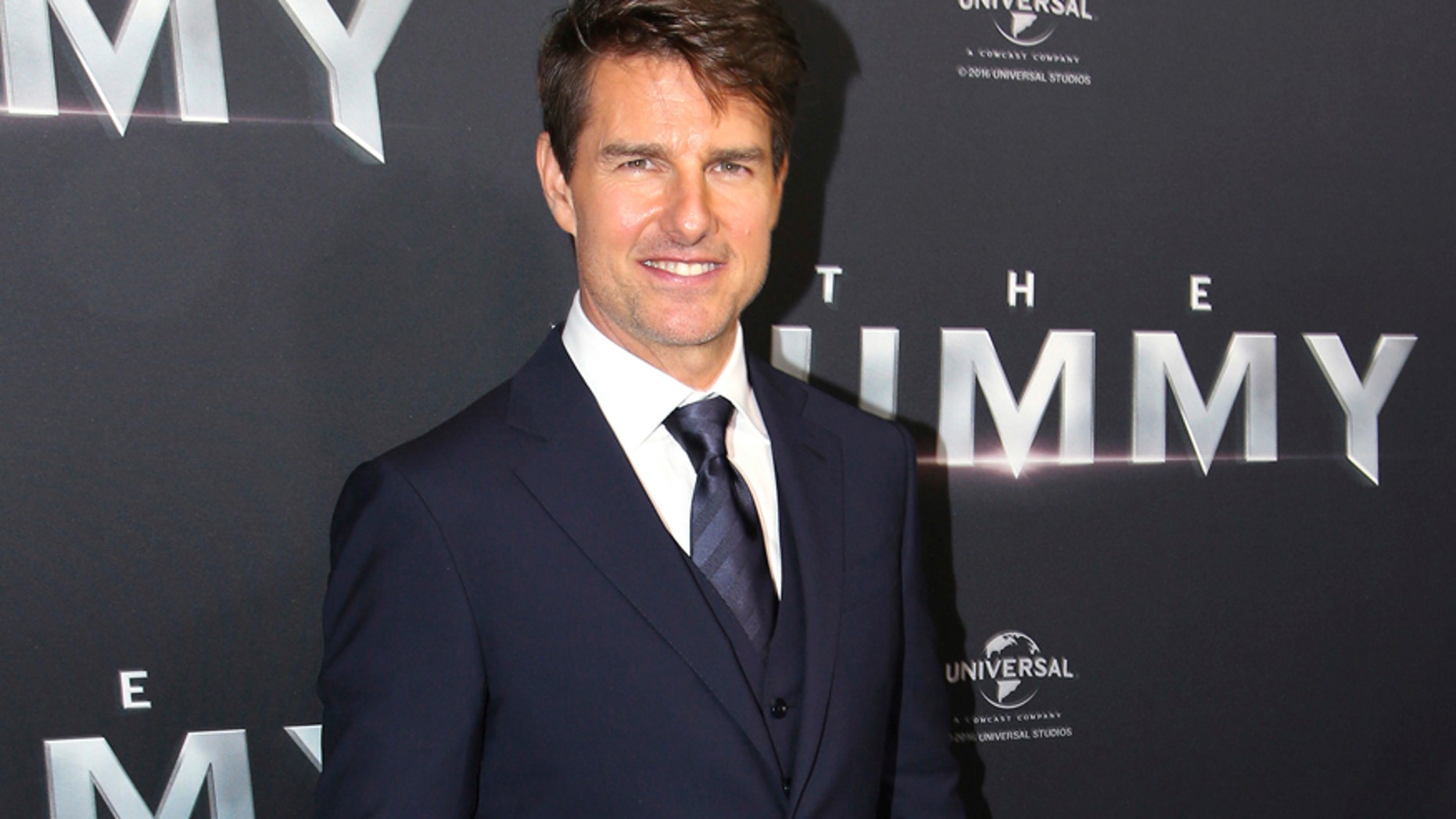 In this Monday, May 22, 2017 file photo, actor Tom Cruise arrives for the Australian premiere of his movie "The Mummy," in Sydney.