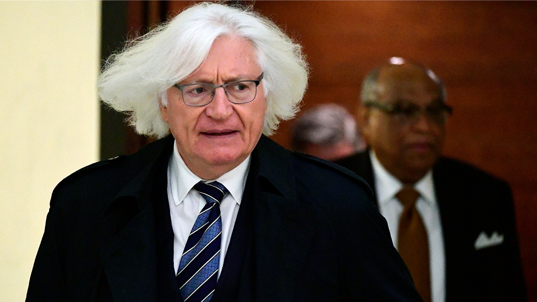 Tom Mesereau, lawyer for actor and comedian Bill Cosby, arrives for Cosby's sexual assault trial at the Montgomery County Courthouse, Wednesday, April 25, 2018, in Norristown, Pa.