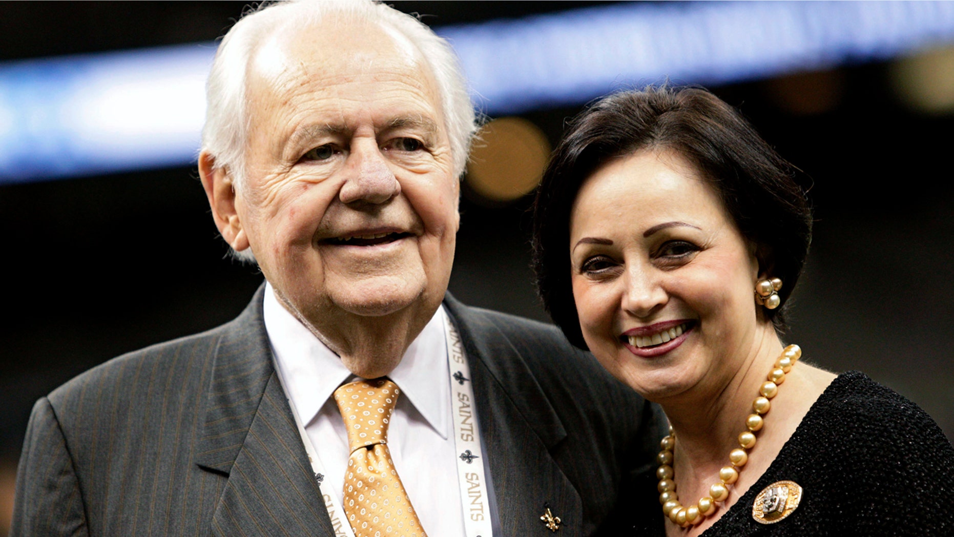 Tom Benson, pictured with wife Gayle in 2012, bought the Saints in 1985 -- when they were better known as the 'Aints.'