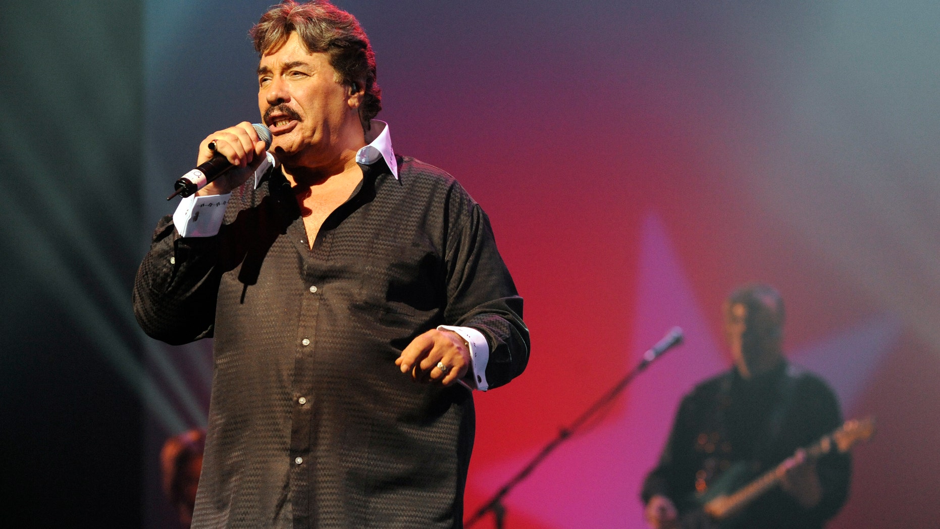 November 8, 2011. Tony Orlando singing at the Welk Resort Theater in Branson, Missouri.