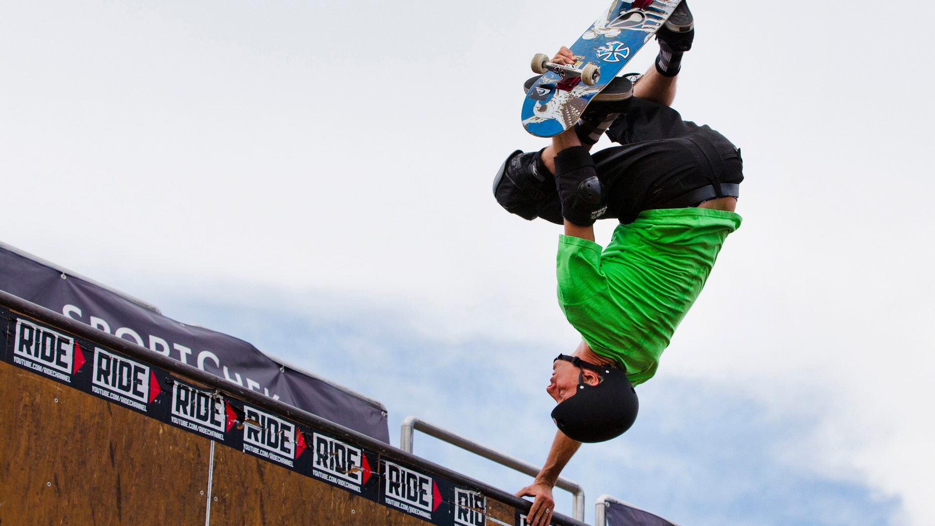 File photo - Legendary skateboarder Tony Hawk performs during the "Tony Hawk Tour" in Toronto, July 18, 2013. (REUTERS/Mark Blinch)