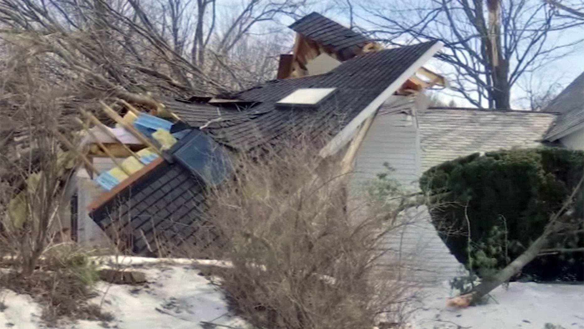 Feb. 25, 2017: A tornado touched down near Conway, Mass.