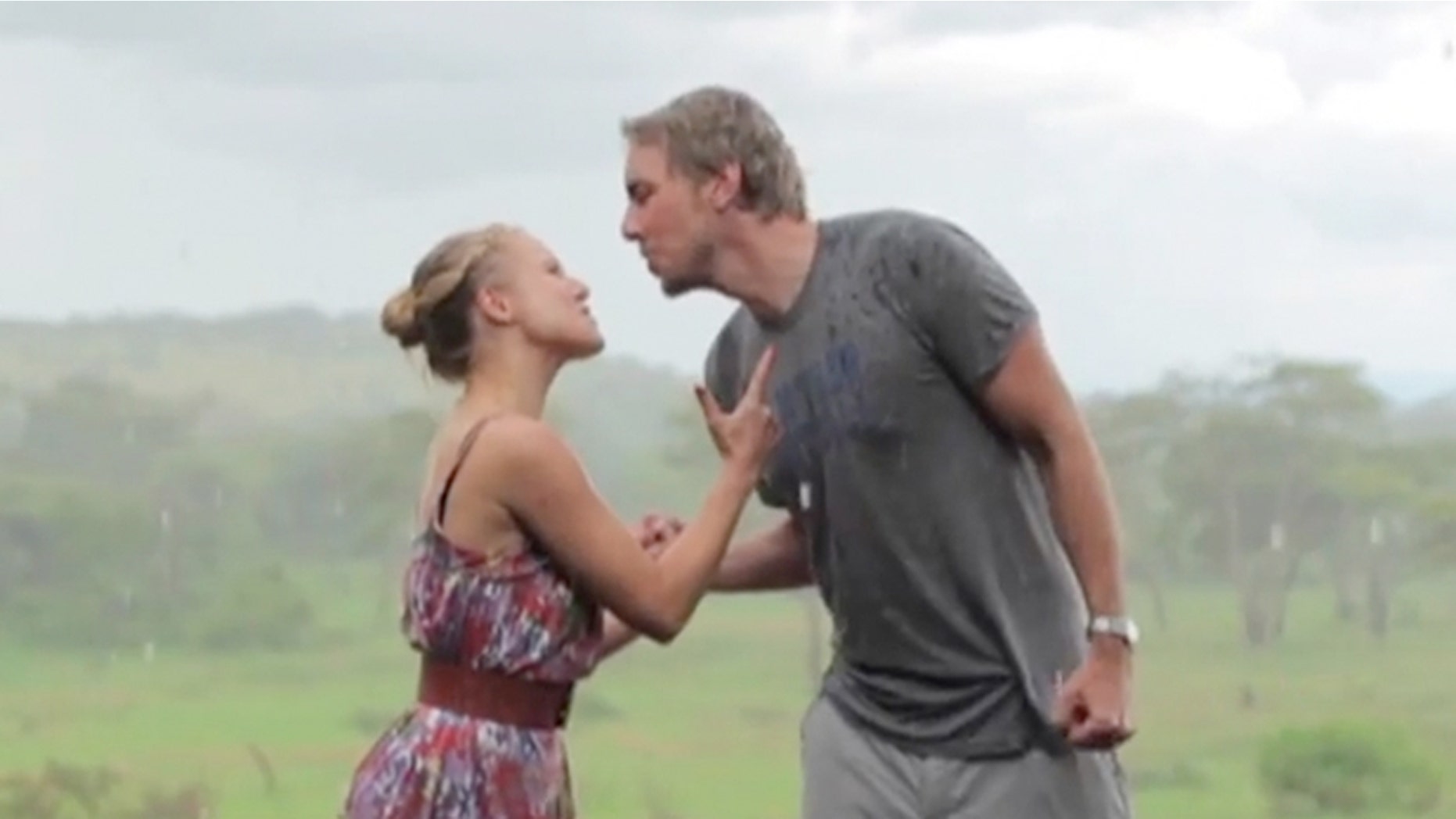 Kristen Bell and Dax Shepard channel Toto to honor the last trip pre-kids.