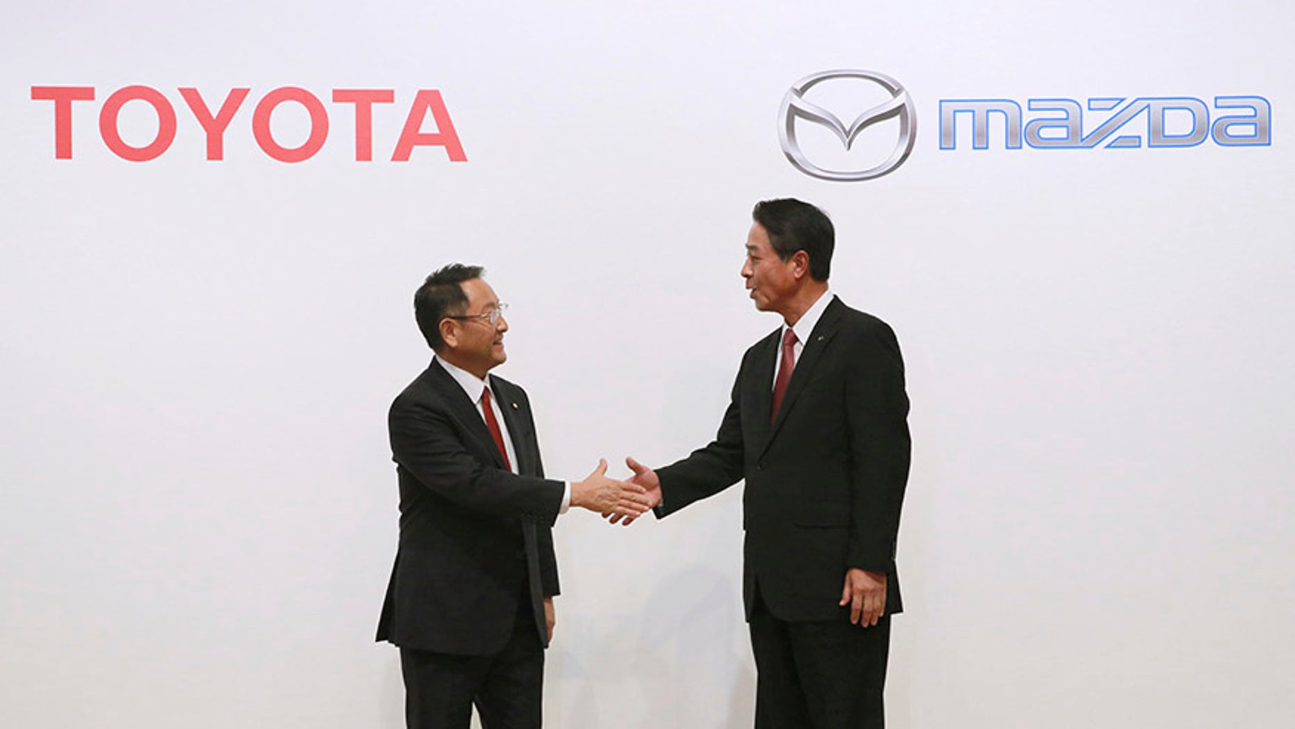 Toyota Motor Corp. President Akio Toyoda and Mazda Motor Corp. President Masamichi Kogai announced plans for a new joint-venture factory in the United States in August 2017.