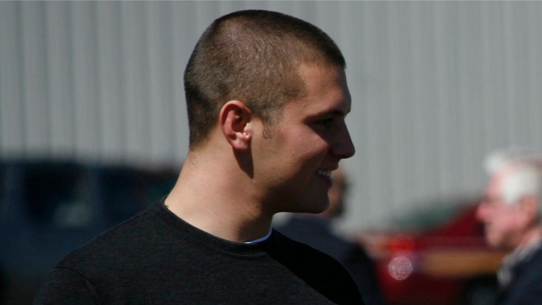 Track Palin, former Alaska Gov. Sarah Palin's oldest son, was arraigned Sunday after being arrested a day earlier on charges of domestic violence.
