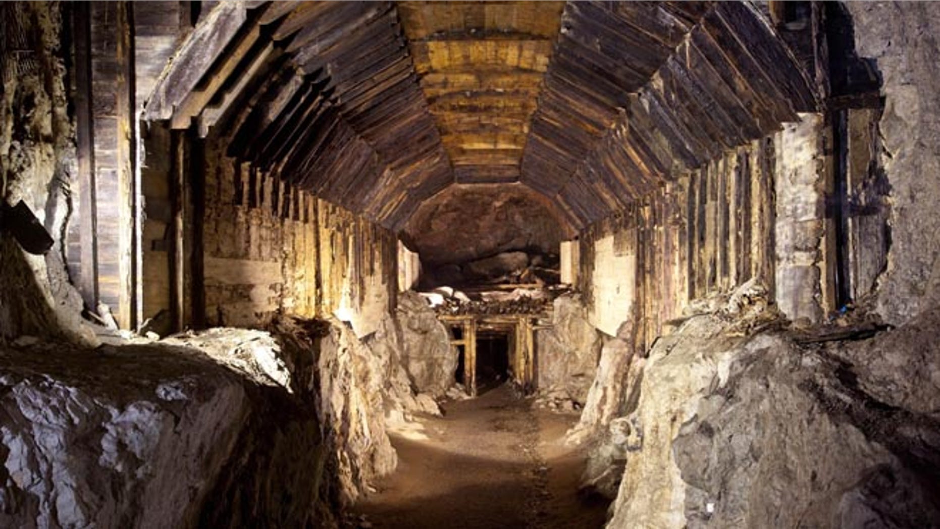 FILE 2012: Part of a subterranean system built by Nazi Germany in what is today Gluszyca-Osowka, Poland.