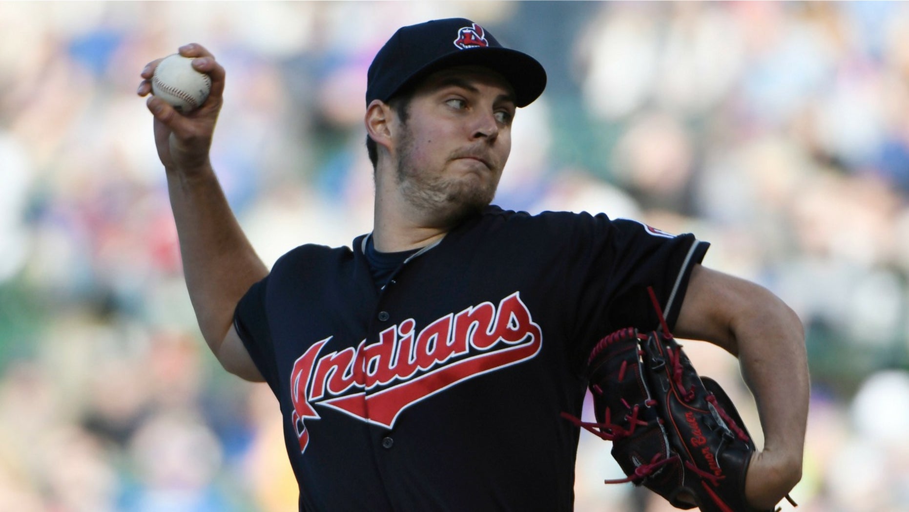 Trevor Bauer denied writing a conspiracy theory on the pitcher's mound during Tuesday's game.