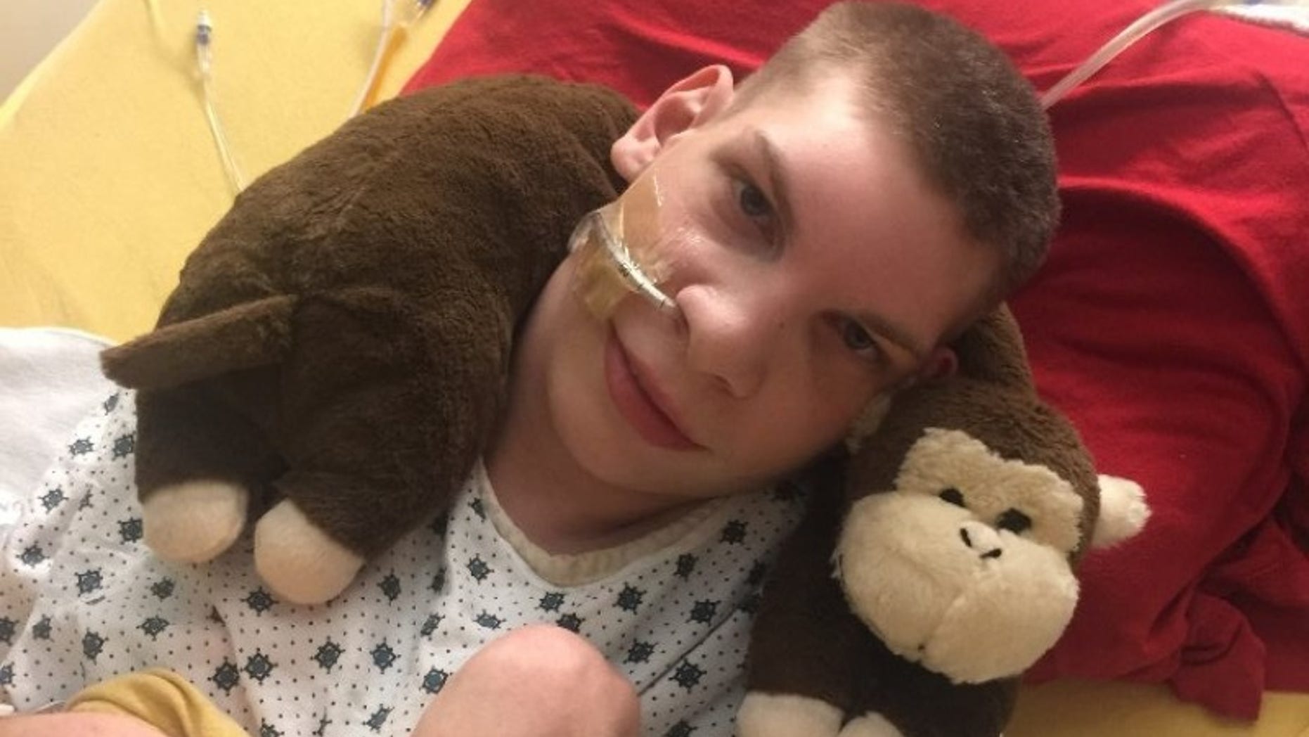 Tristan Wiesing struck up a friendship with Eric Stonestreet during a visit at Mercy Children's.