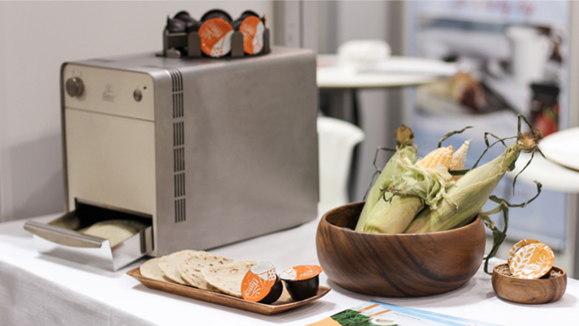 This machine makes fresh tortillas in under a minute.