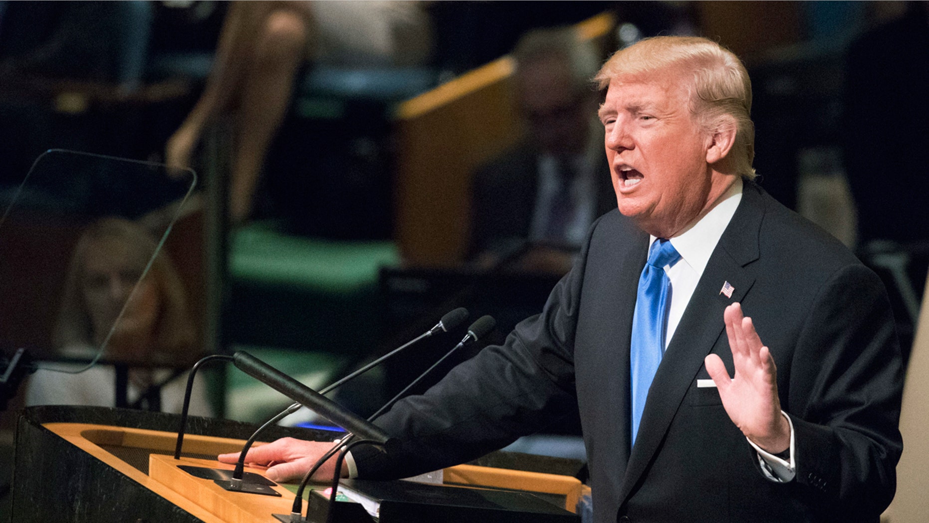 In his speech to the U.N. General Assembly, President Trump threatened to "totally destroy" North Korea if it didn't end its nuclear weapons program.