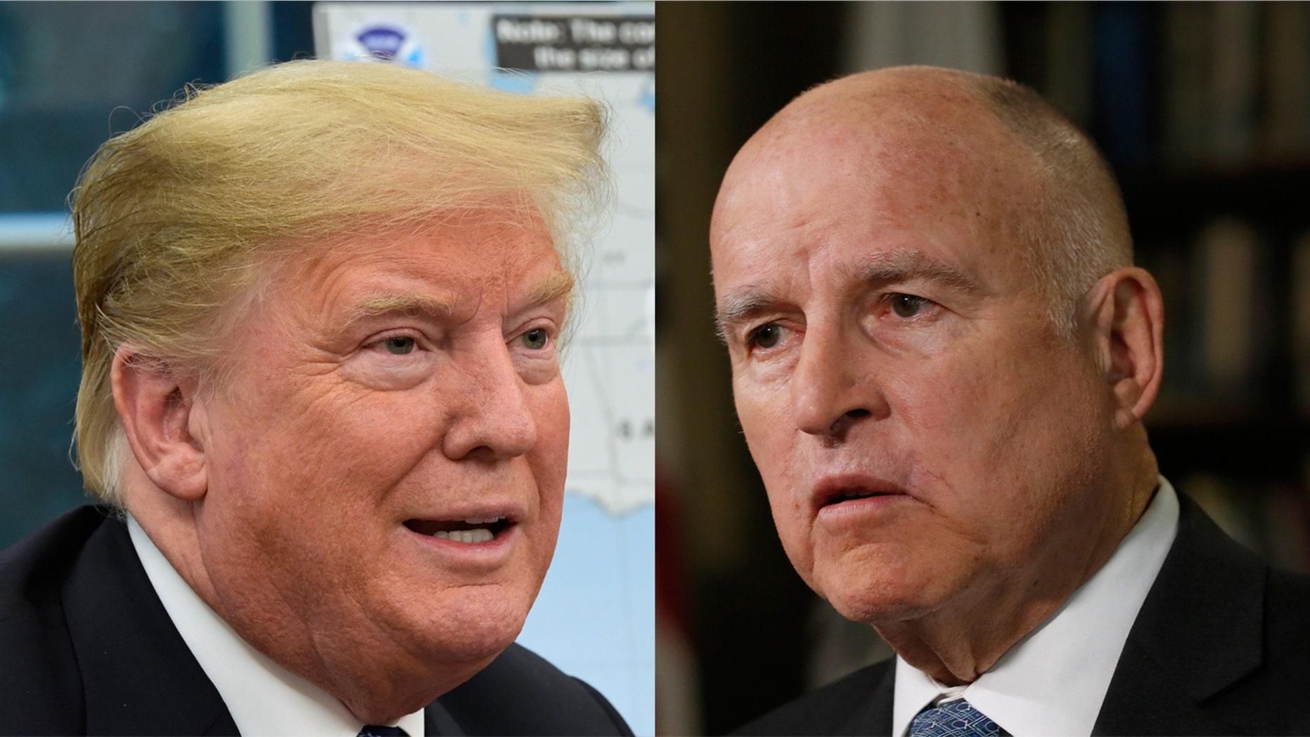 President Trump and California Gov. Jerry Brown have been at odds on a number of issues.