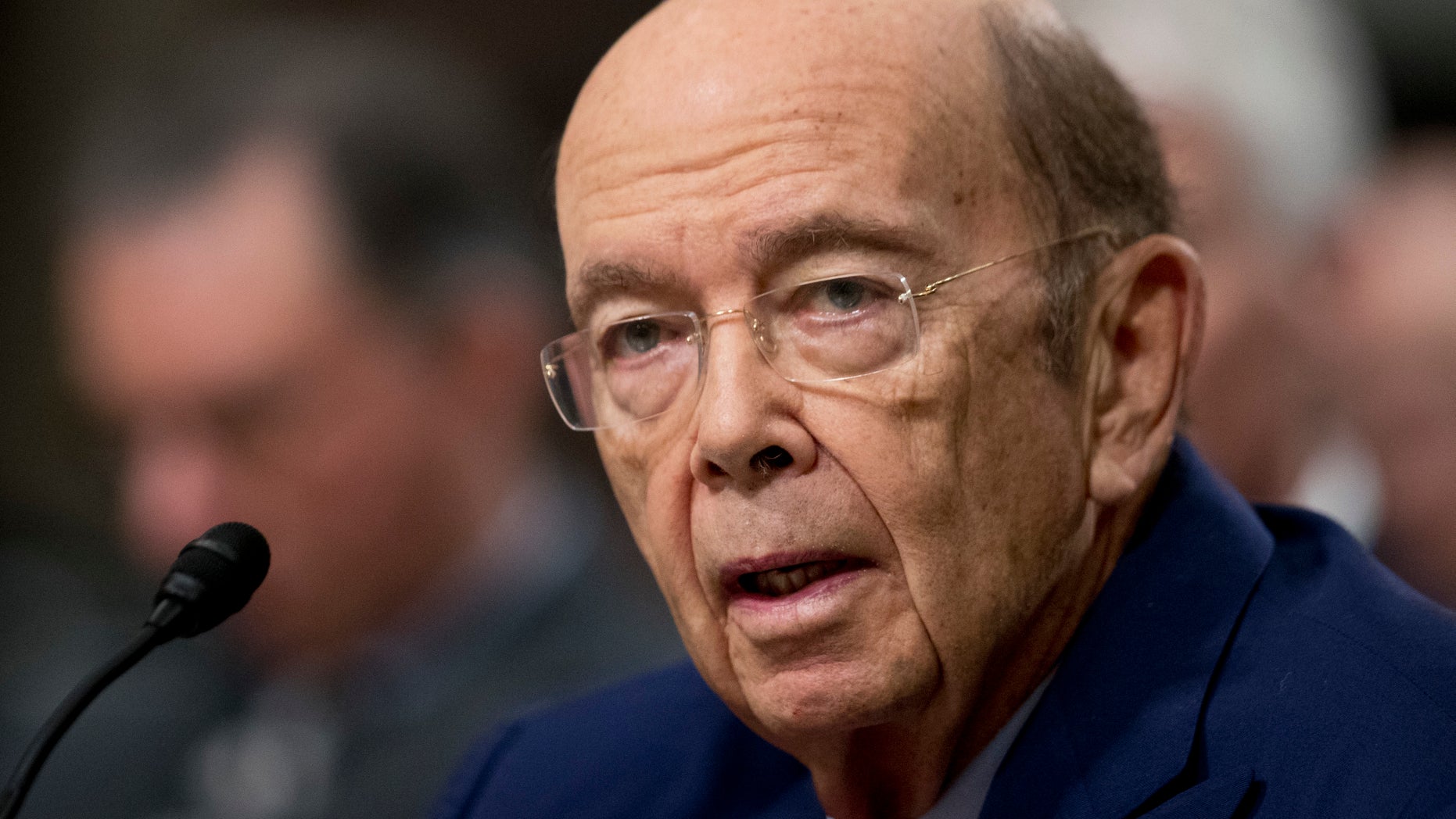 Commerce Secretary-designate Wilbur Ross testifies on Capitol Hill in Washington, Wednesday, Jan. 18, 2017, at his confirmation before the Senate Commerce Committee. (AP Photo/Manuel Balce Ceneta)