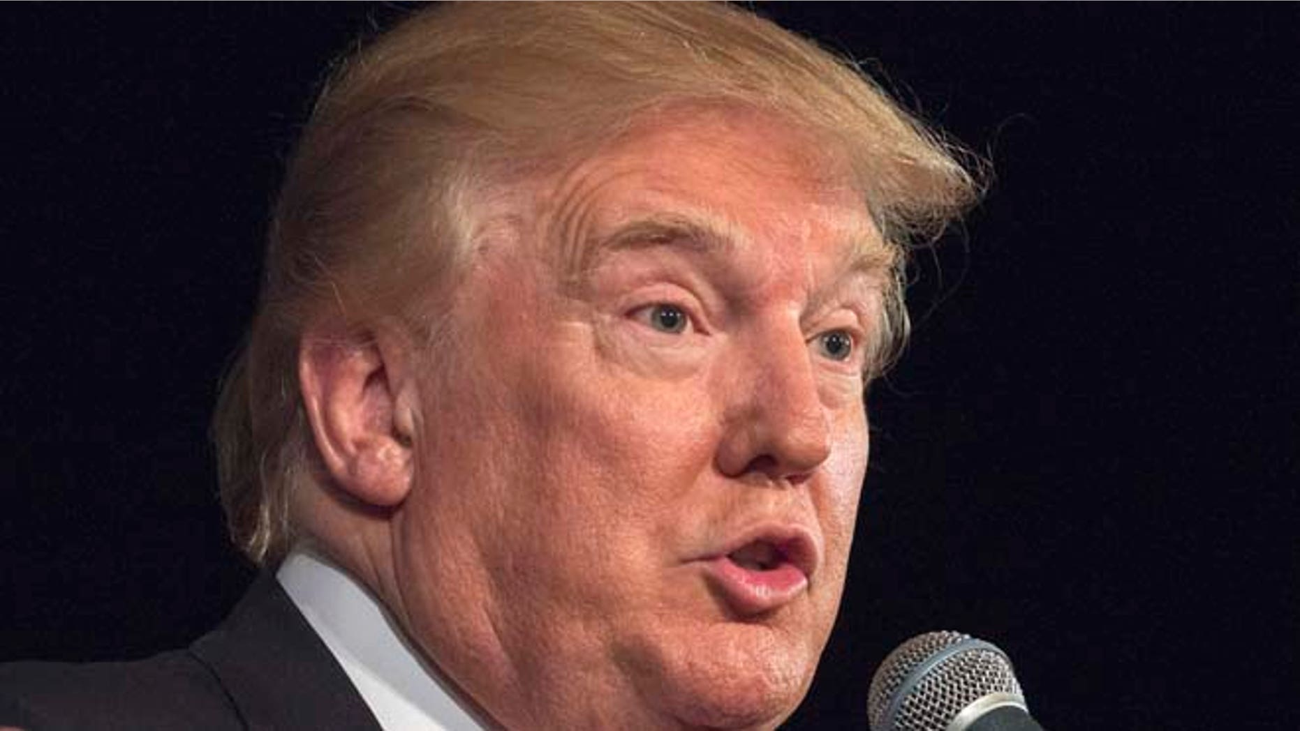 July 21, 2015: Republican presidential hopeful Donald Trump speaks at his South Carolina campaign kickoff rally in Bluffton, S.C.