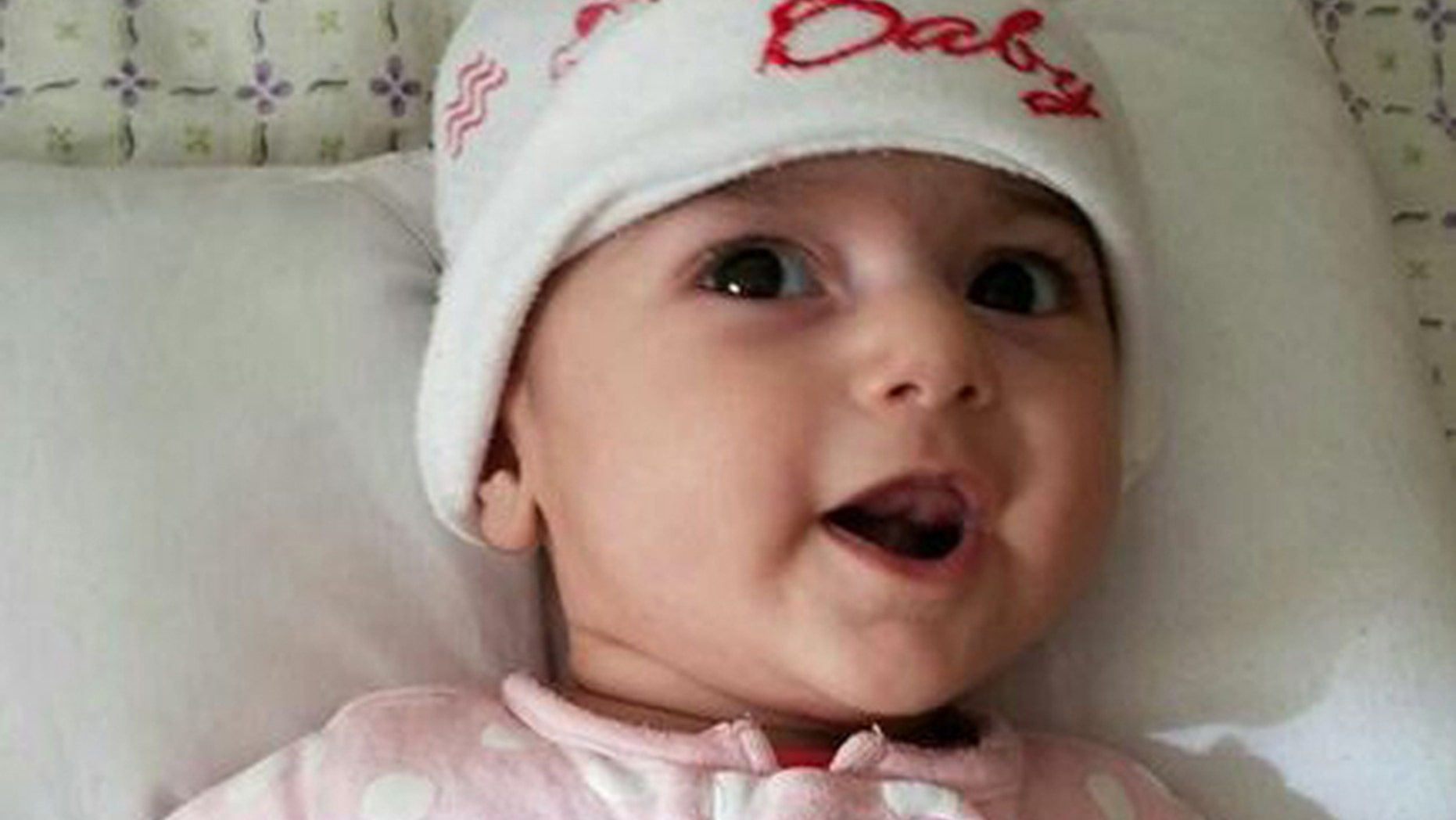 Feb. 7, 2017: This undated photo provided by OHSU Doernbecher and the Reshad Family shows Fatemeh Reshad, an infant from Iran with a life-threatening heart condition.