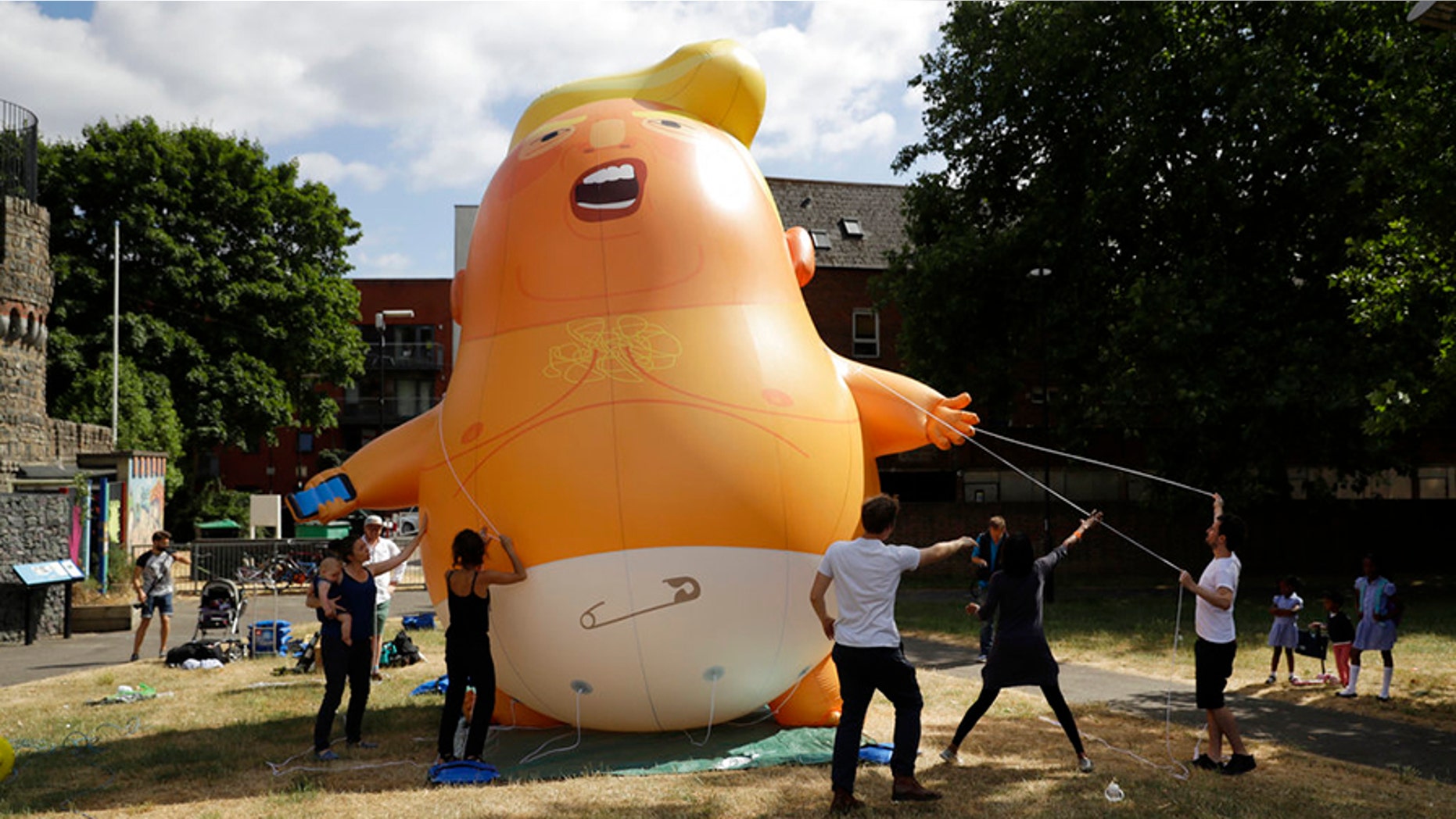 The baby blimp of President Trump is due to be flown over London this week.