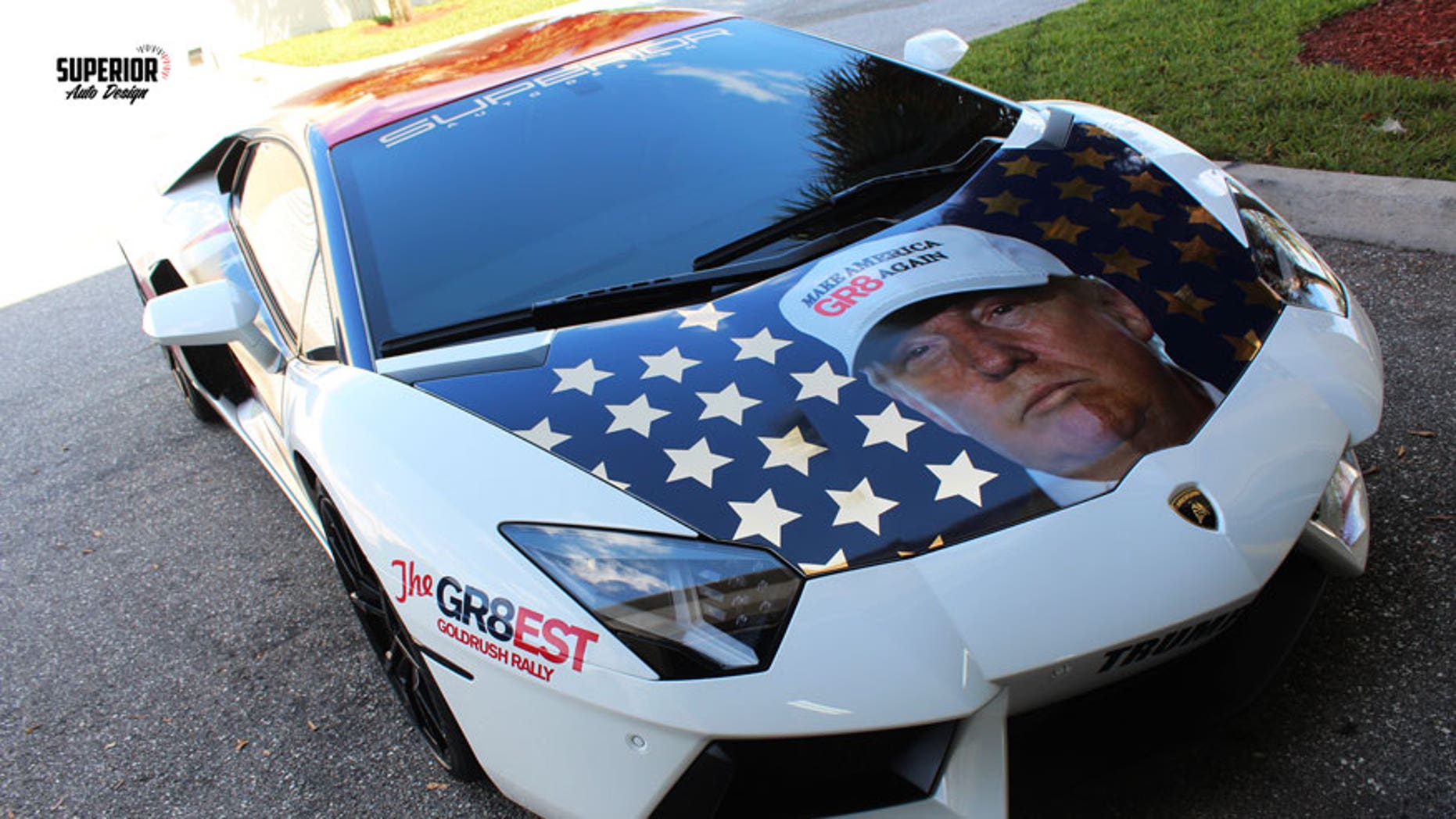 Lamborghini owner decks out car in Donald Trump wrap | Fox News