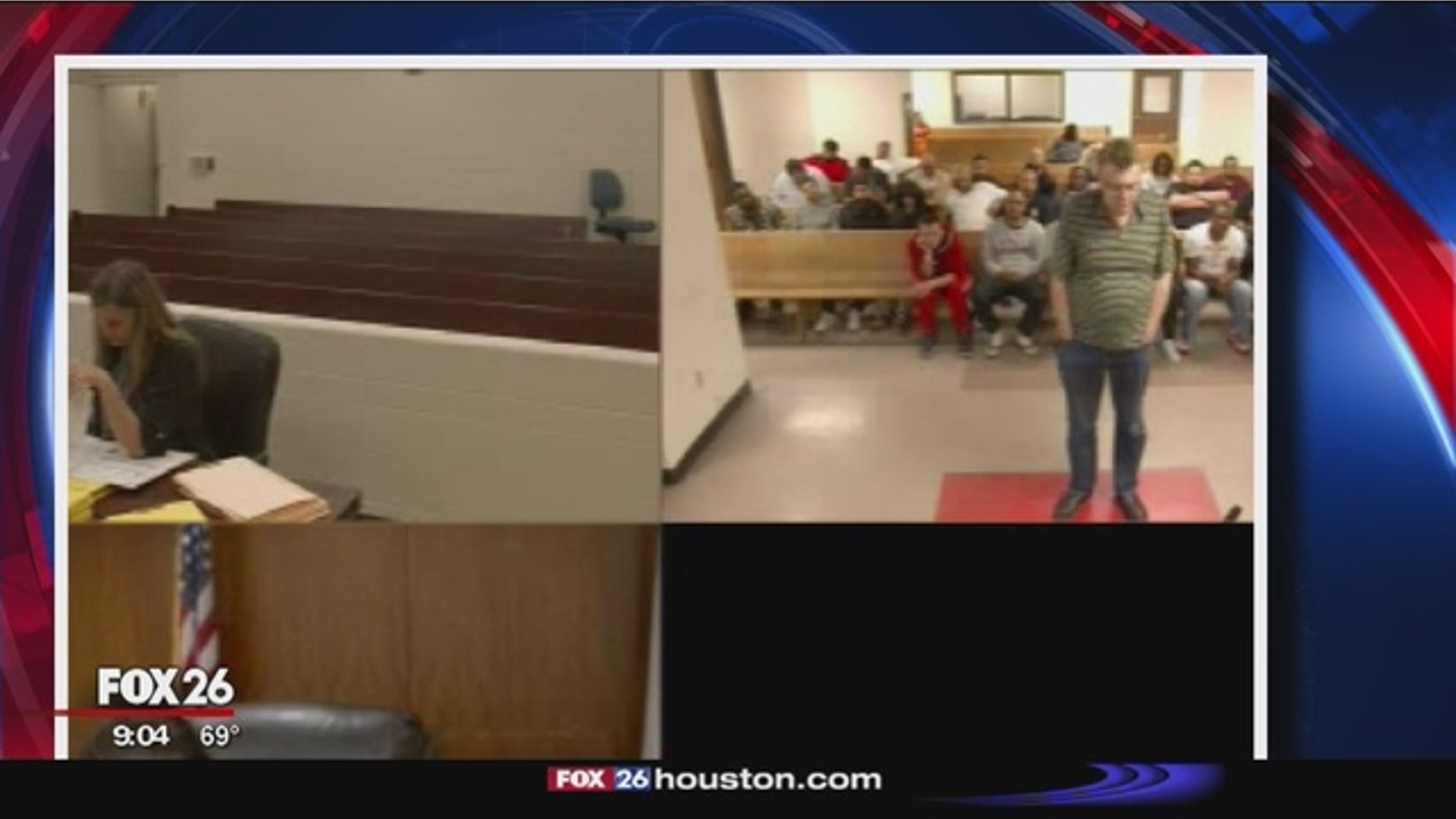 Christopher Tymczak in courtroom video.