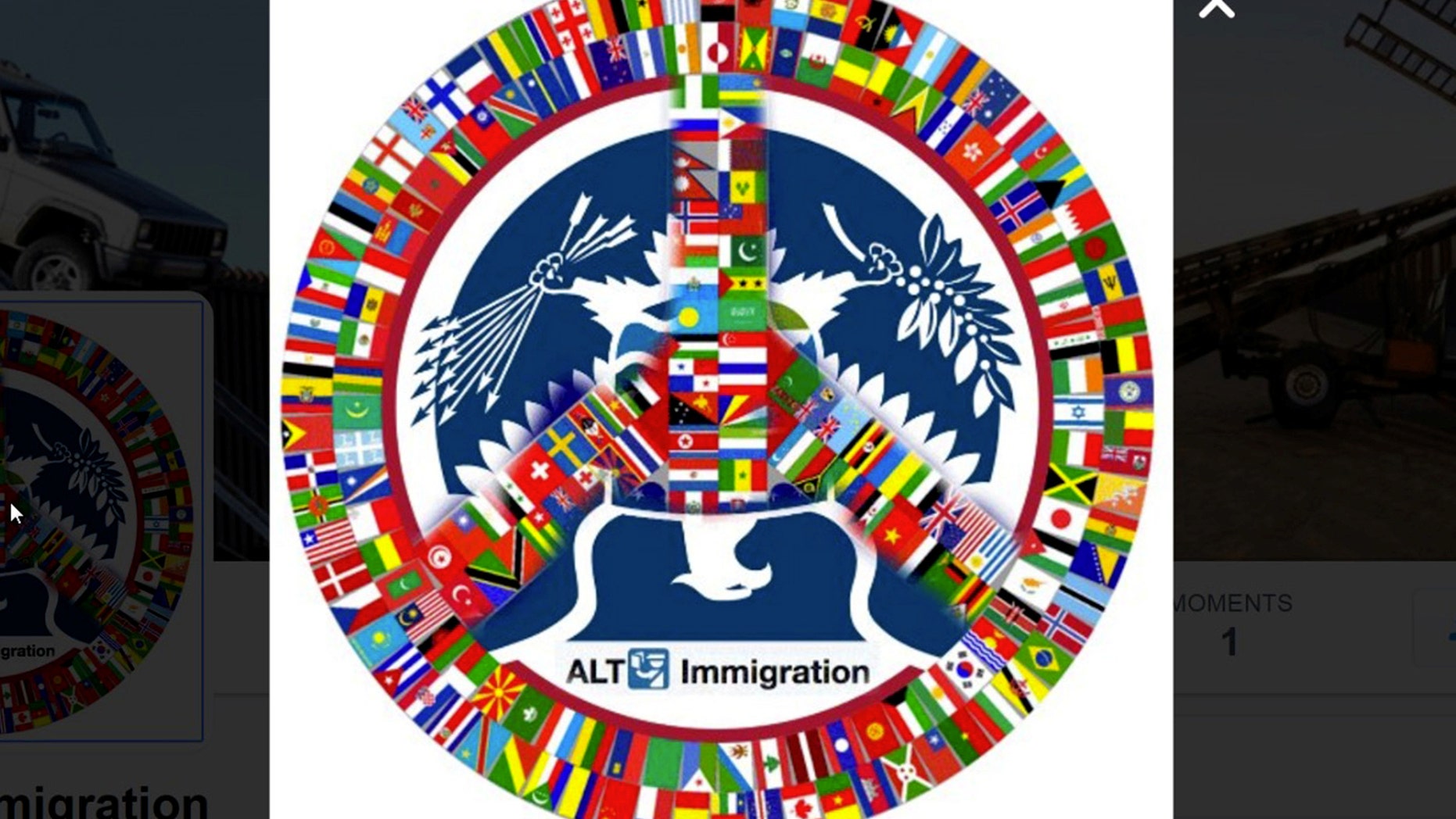 The logo for the parody immigration Twitter account @alt_uscis, is seen in a screenshot taken April 6, 2017. (@alt_uscis/Handout via Reuters)