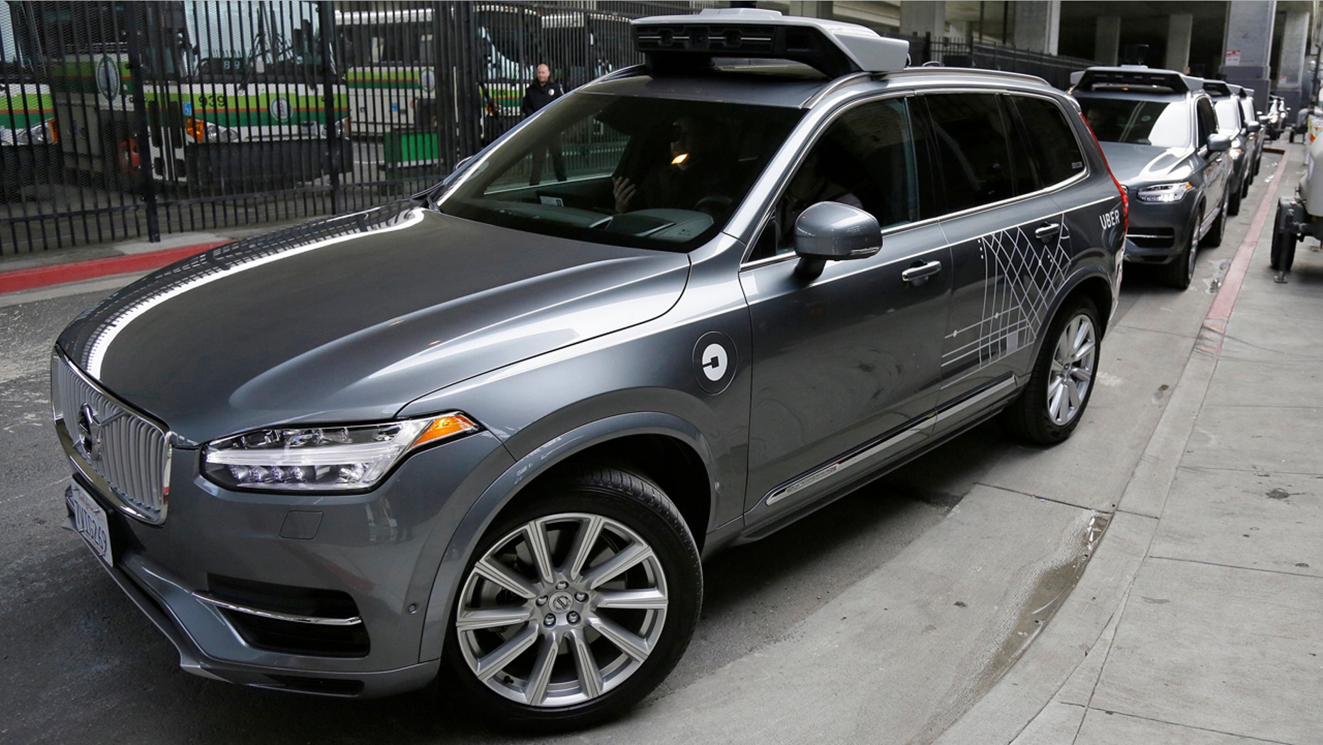 Dec. 13, 2016: An Uber driverless car heads out for a test drive in San Francisco.