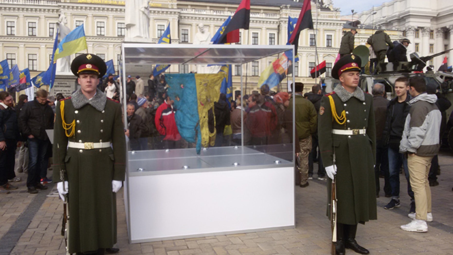 The first annual "Defenders Day" was marked with an air of defiance directed at Moscow. (FoxNews.com)