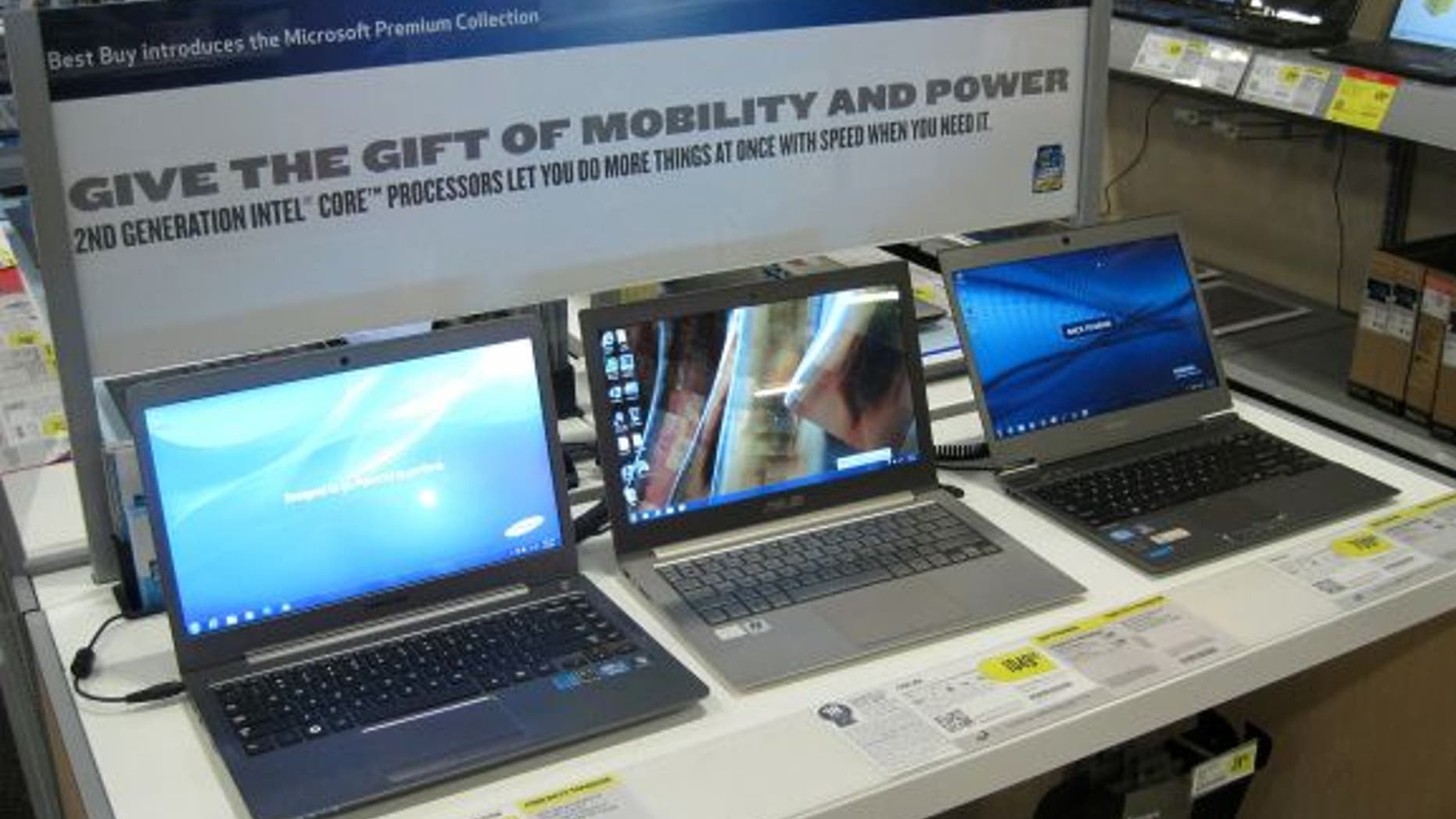 Ultrabooks are seen on display at retail -- but is anyone buying this year?
