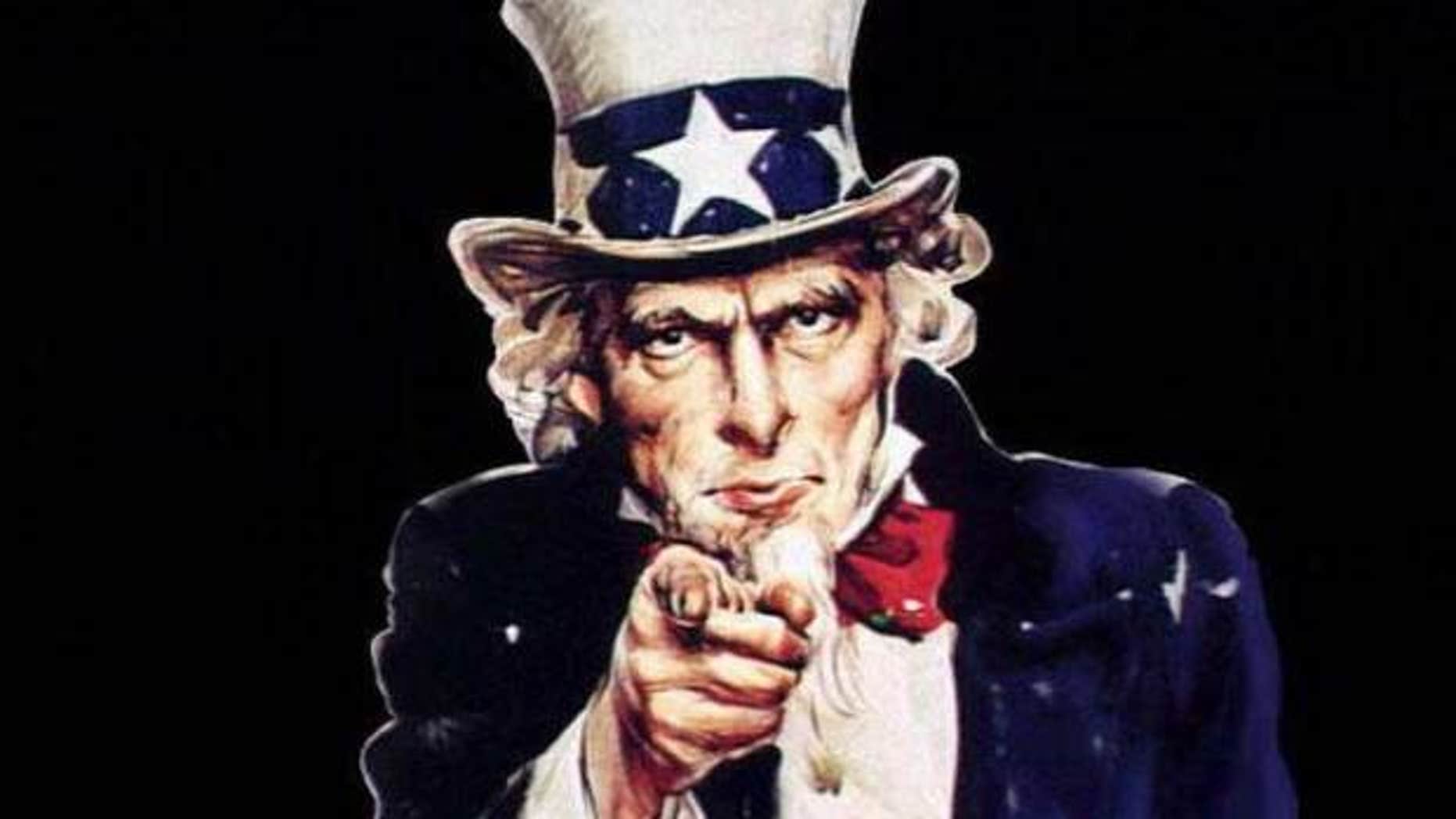 Uncle Sam portrait by James Mongomery Flagg. (AP)