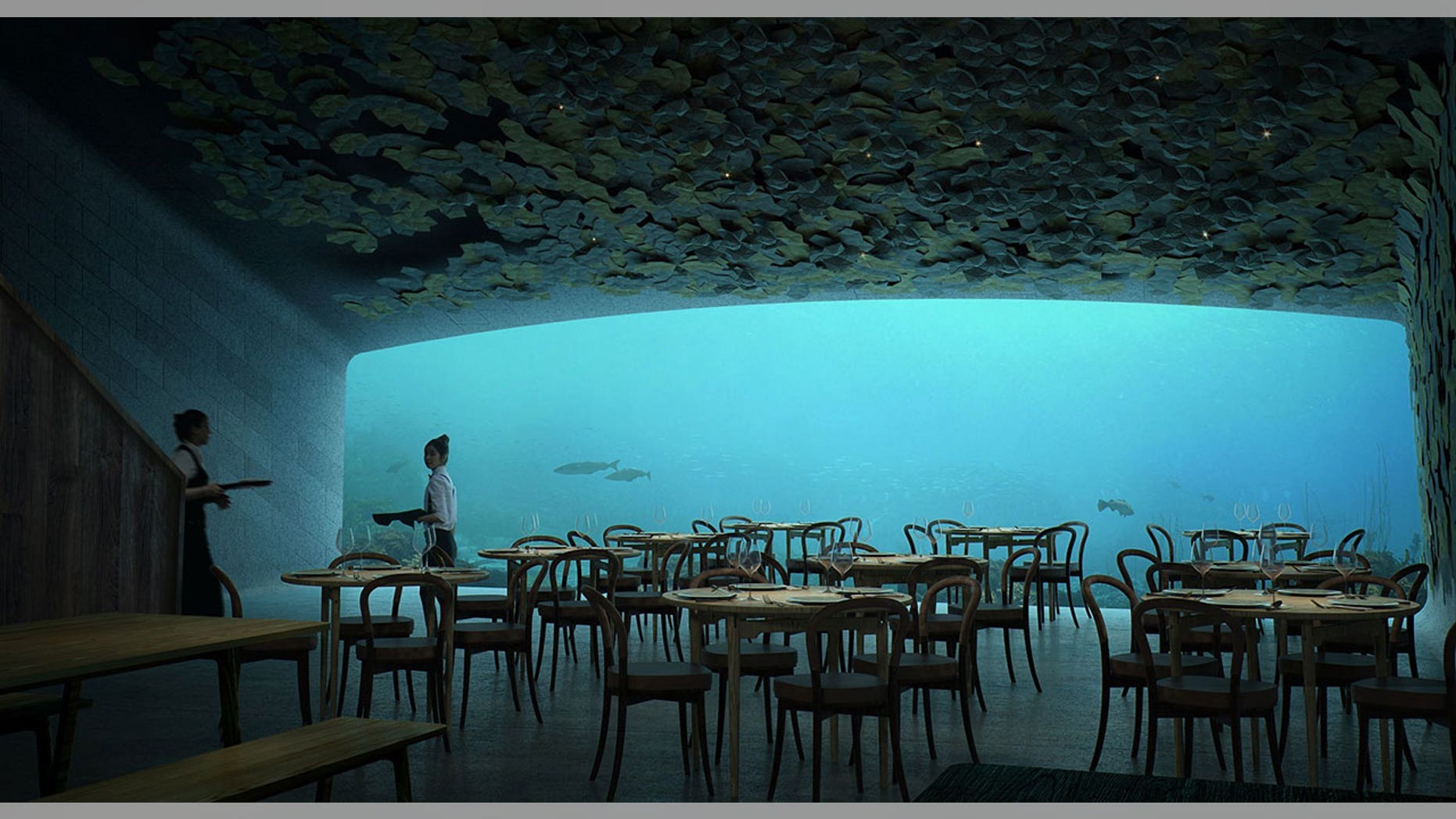 Norway's underwater restaurant is said to be "a tribute to the Norwegian coast."