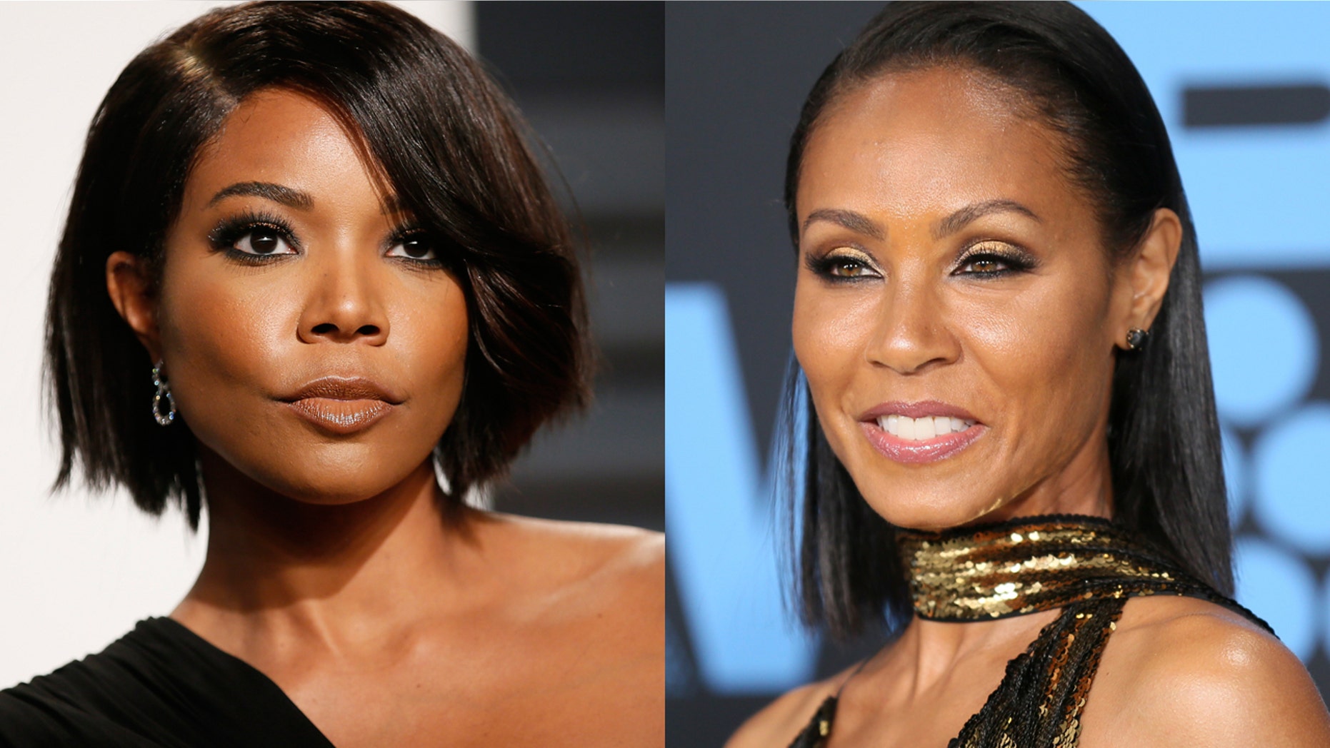 Gabrielle Union (left) and Jada Pinkett Smith have reconciled after Pinkett Smith revealed that the two had been in a 17-year feud.