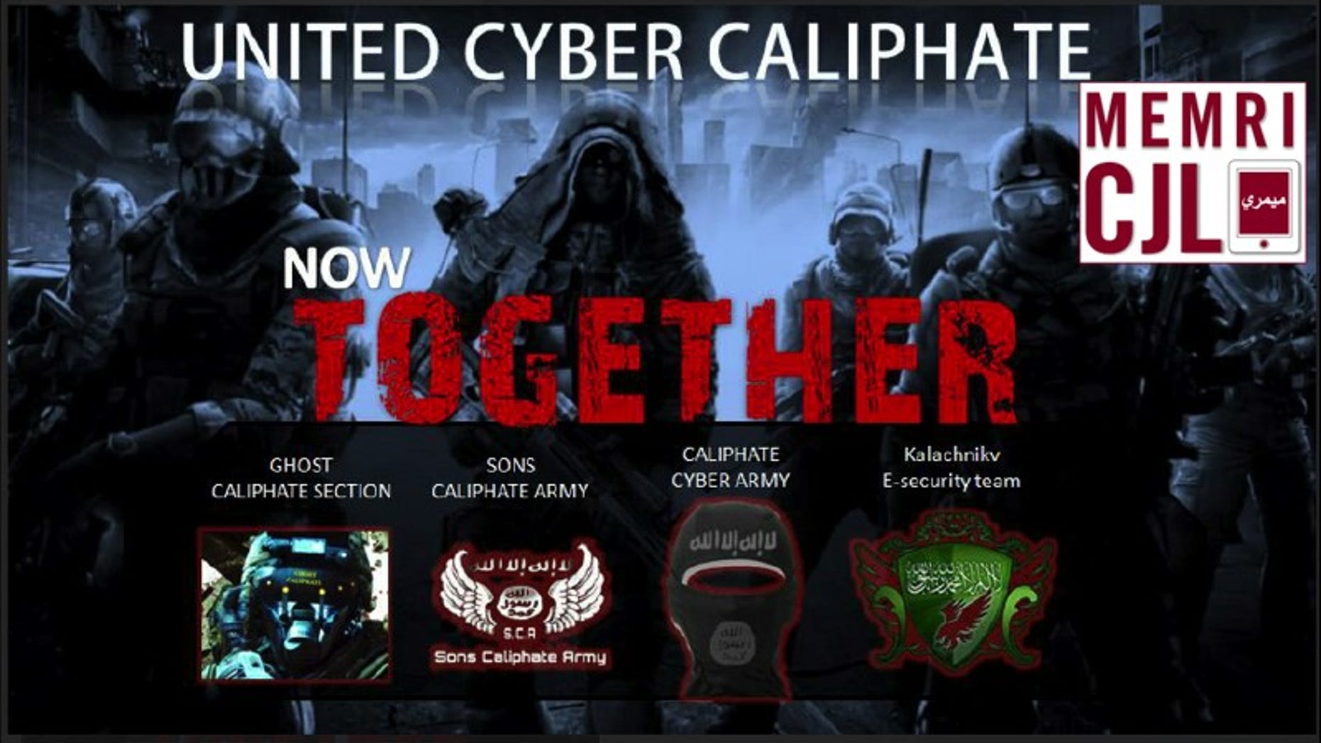 This image appeared on the CCA Telegram account, as well as on the United Cyber Caliphate Telegram account, MEMRI reports (MEMRI CJL).