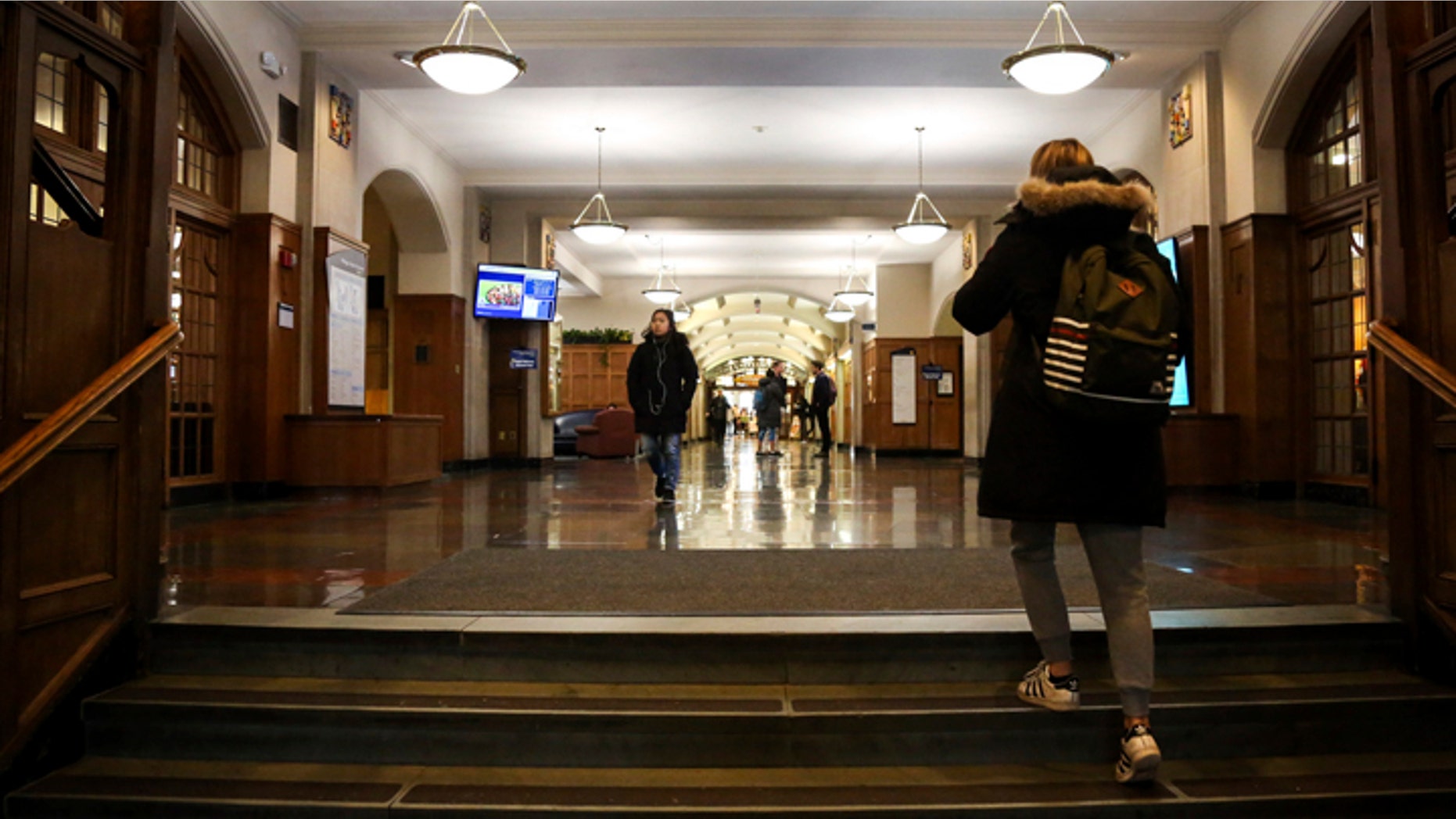 Students enter the University of Michigan Union on Tuesday, Dec. 5, 2017.