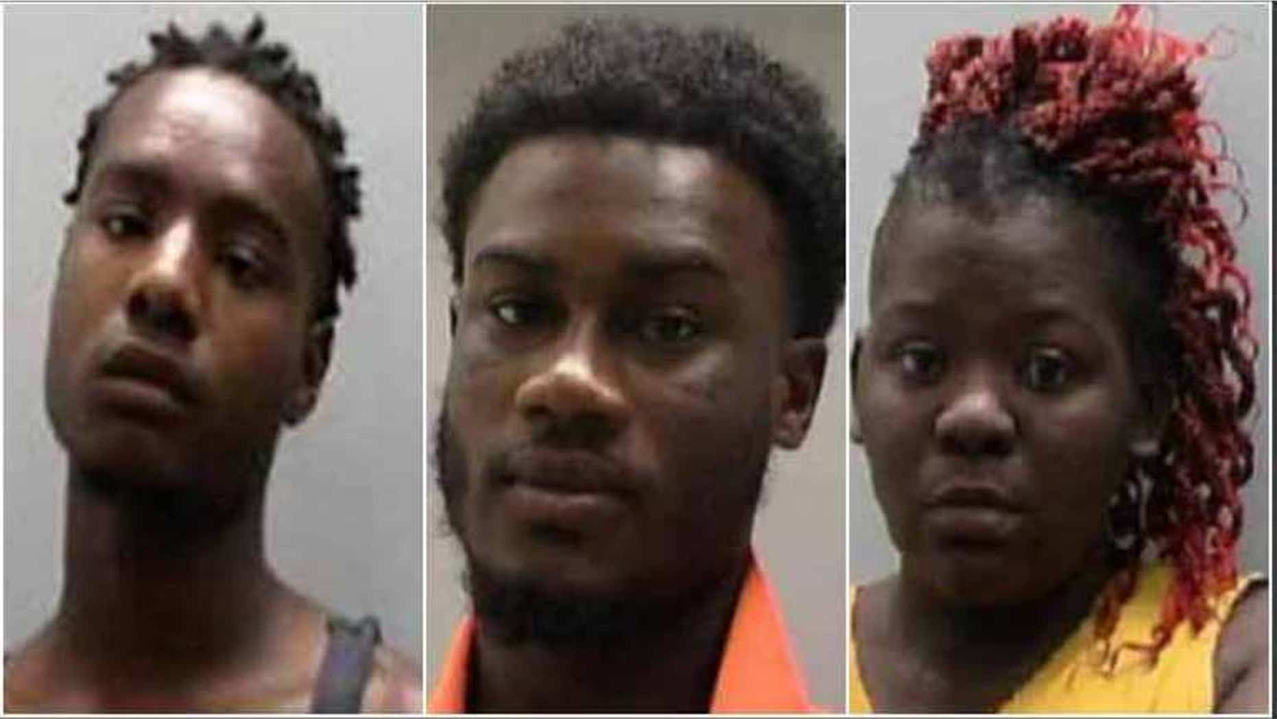 Mitchell Brinson, Keith Earl Williams and Dakeithia Nesha Andrews were arrested in connection with the deaths of Leggett Mayor Gary Skelton and his wife Jackie Skelton.