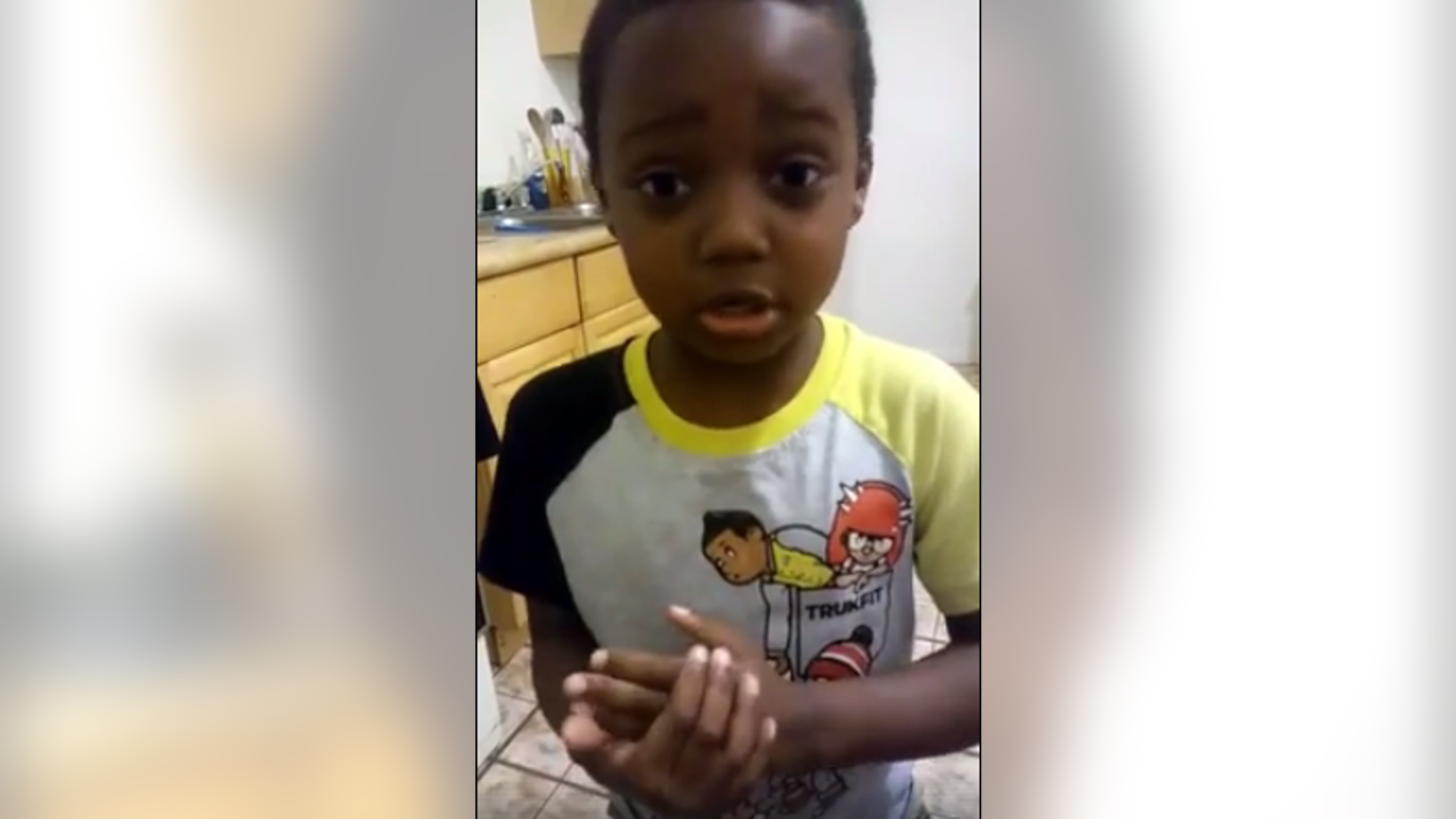 Jeffrey Laney, 6, begs people in St. Louis to "stop killing each other."