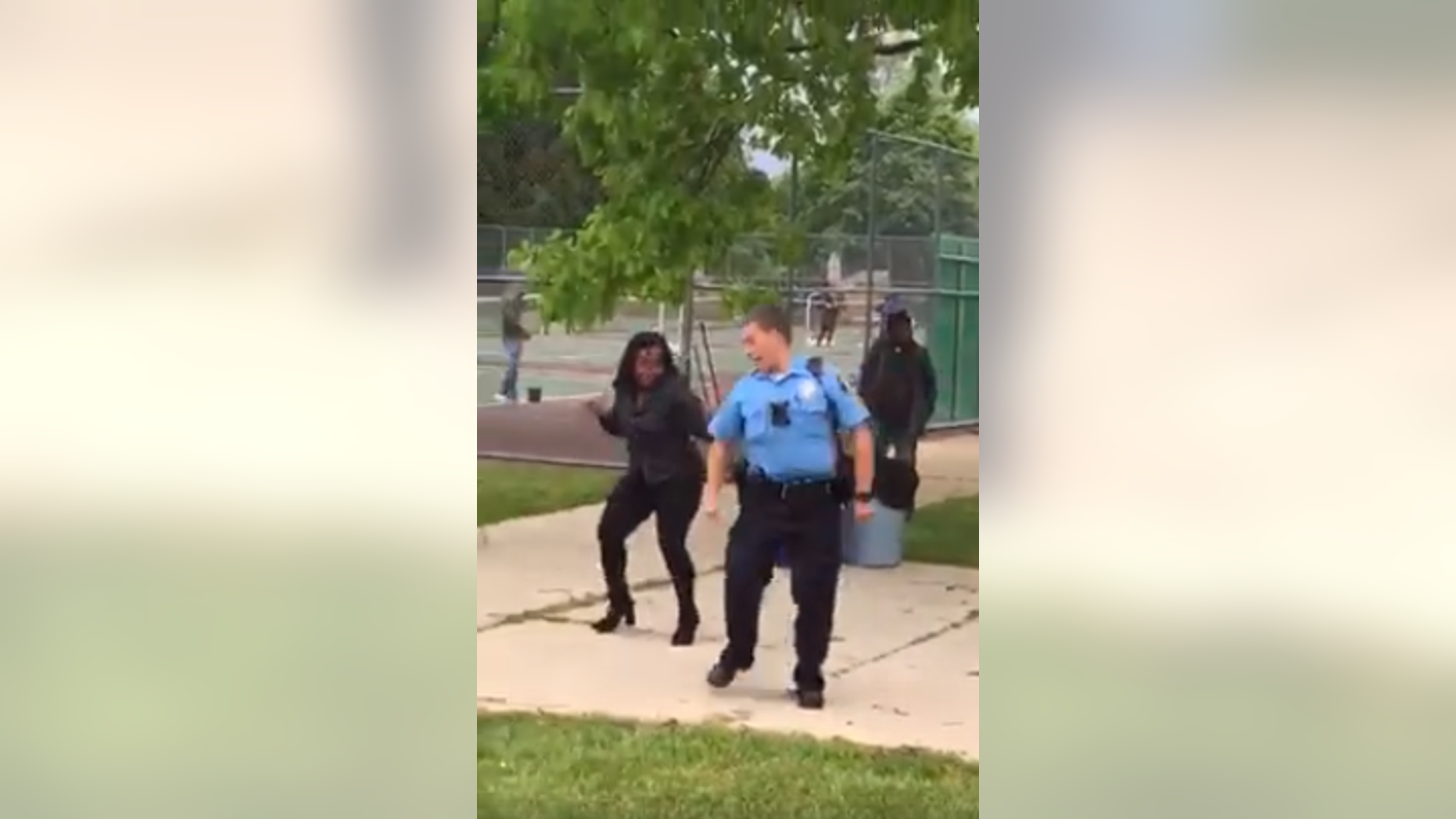 The Lansing Police Department posted the video on Facebook showing the officer dancing to "Cupid Shuffle."